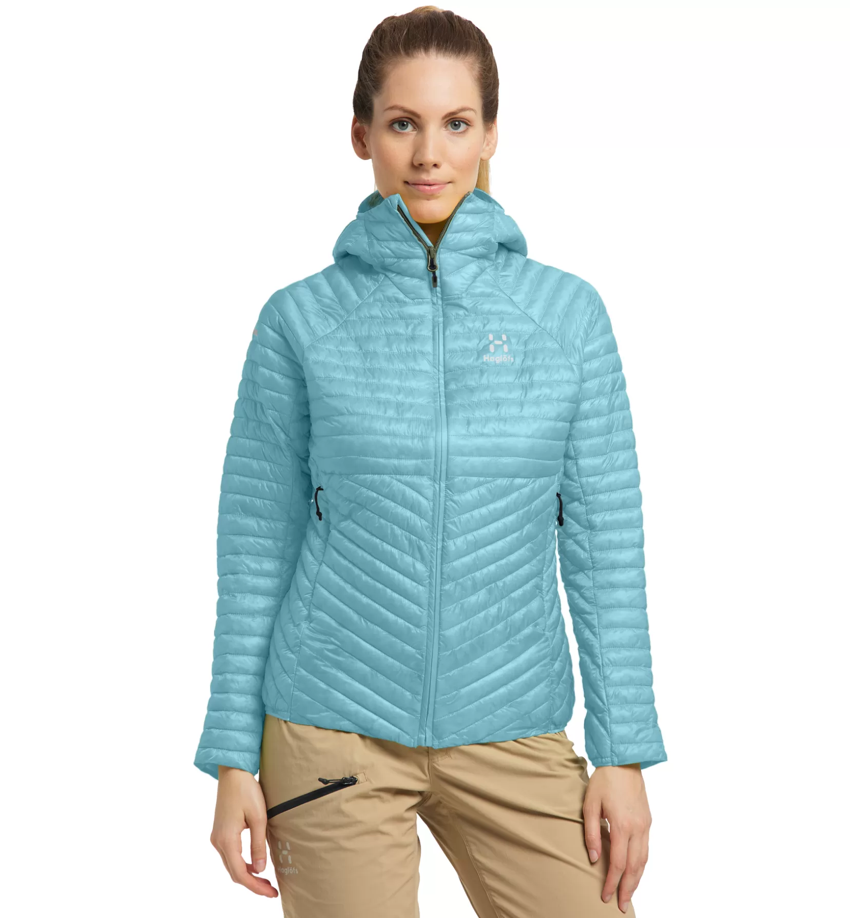 Clearance Haglöfs L.I.M Mimic Hood Women Frost Blue