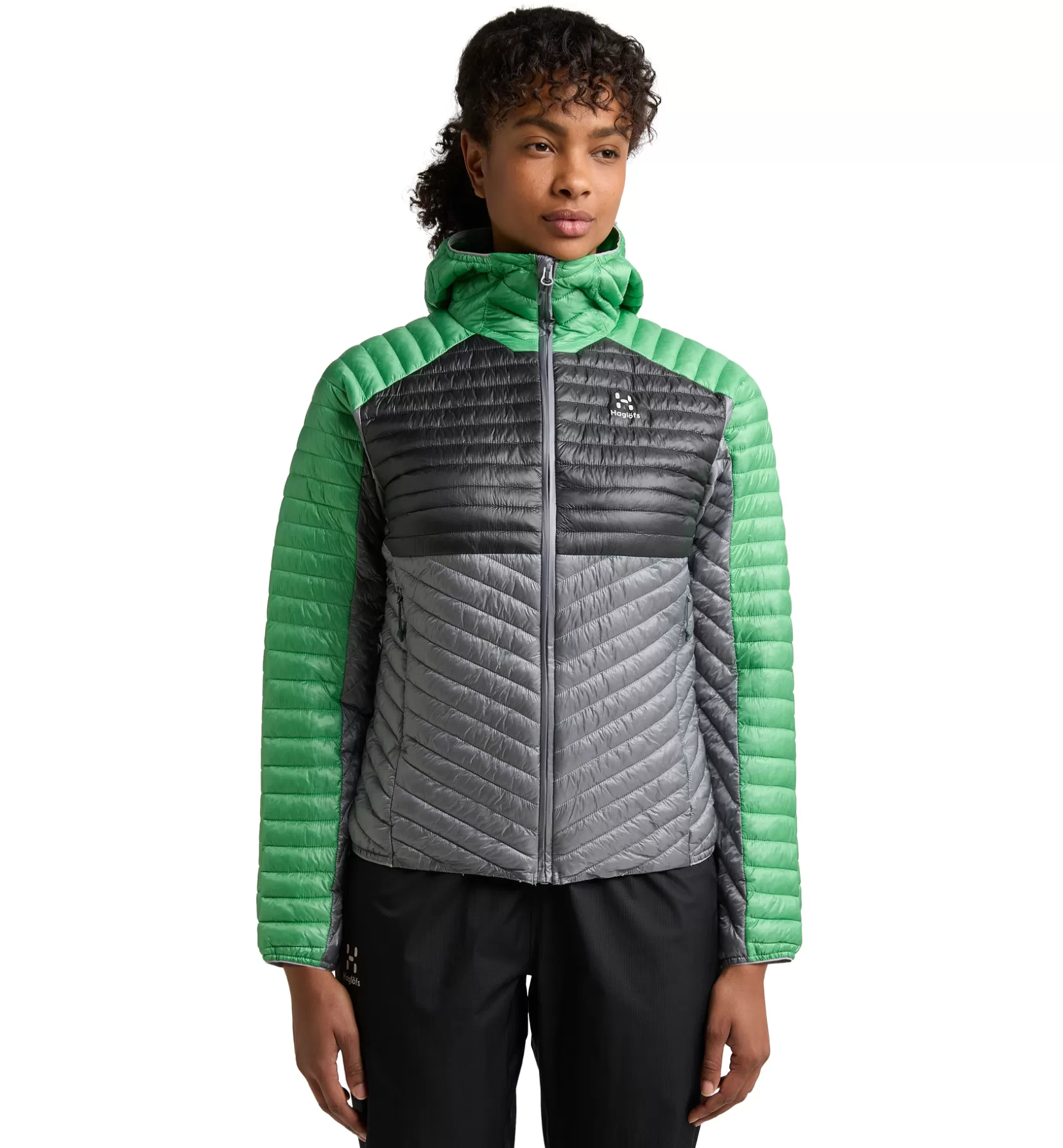 Clearance Haglöfs L.I.M Mimic Hood Women Concrete/Magnetite