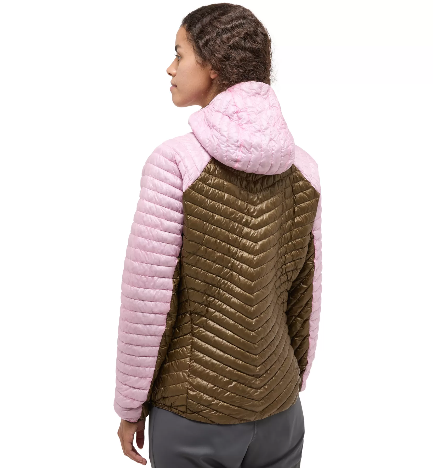 Fashion Haglöfs L.I.M Mimic Hood Women Fresh Pink/Teak Brown