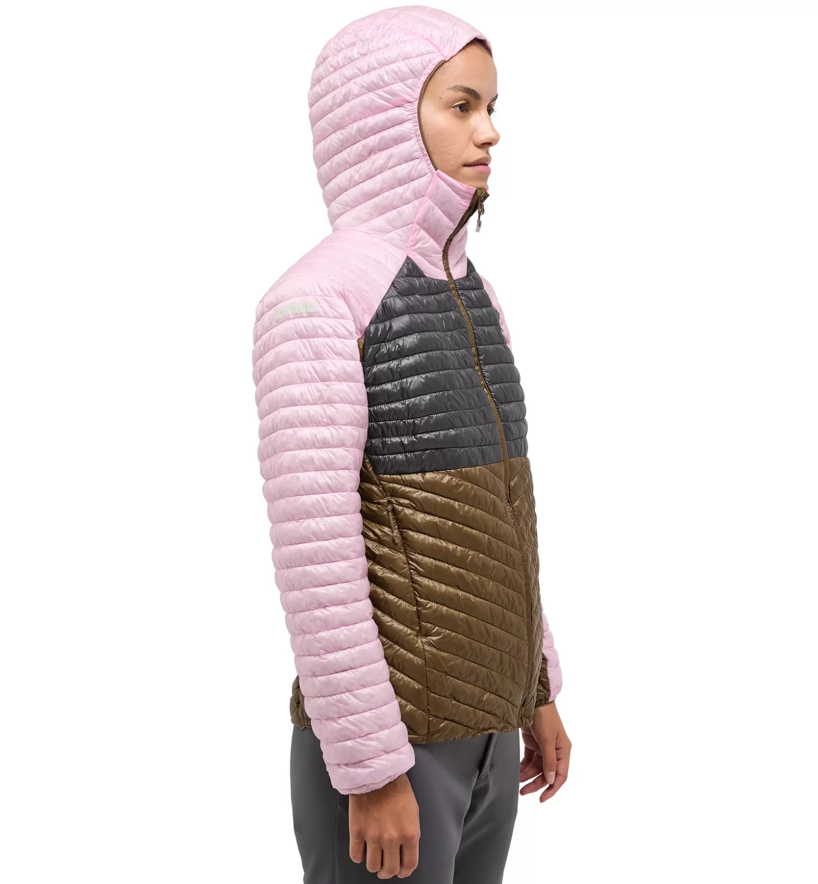 Fashion Haglöfs L.I.M Mimic Hood Women Fresh Pink/Teak Brown