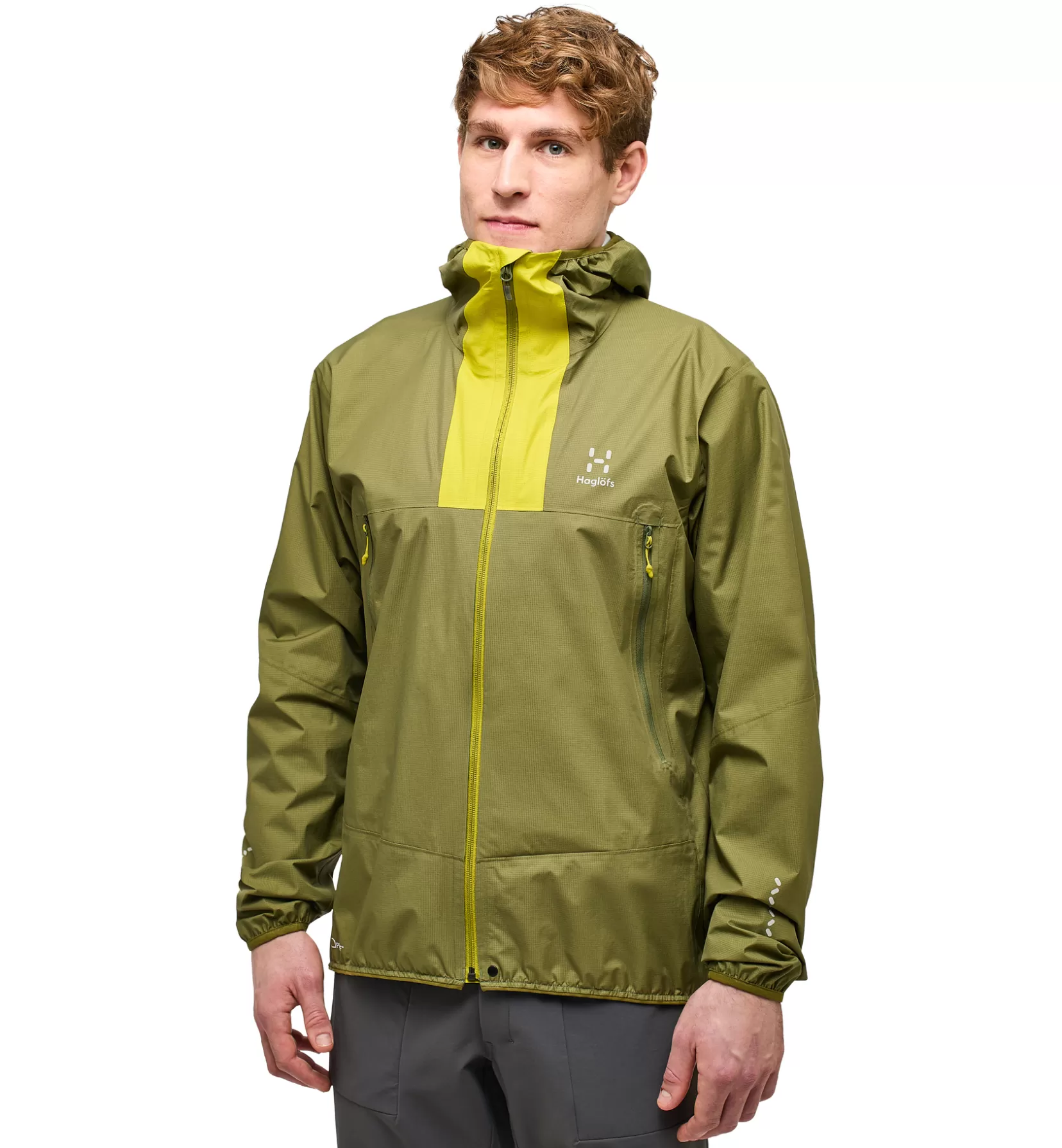 New Haglöfs L.I.M Proof Jacket Men Olive Green/Aurora