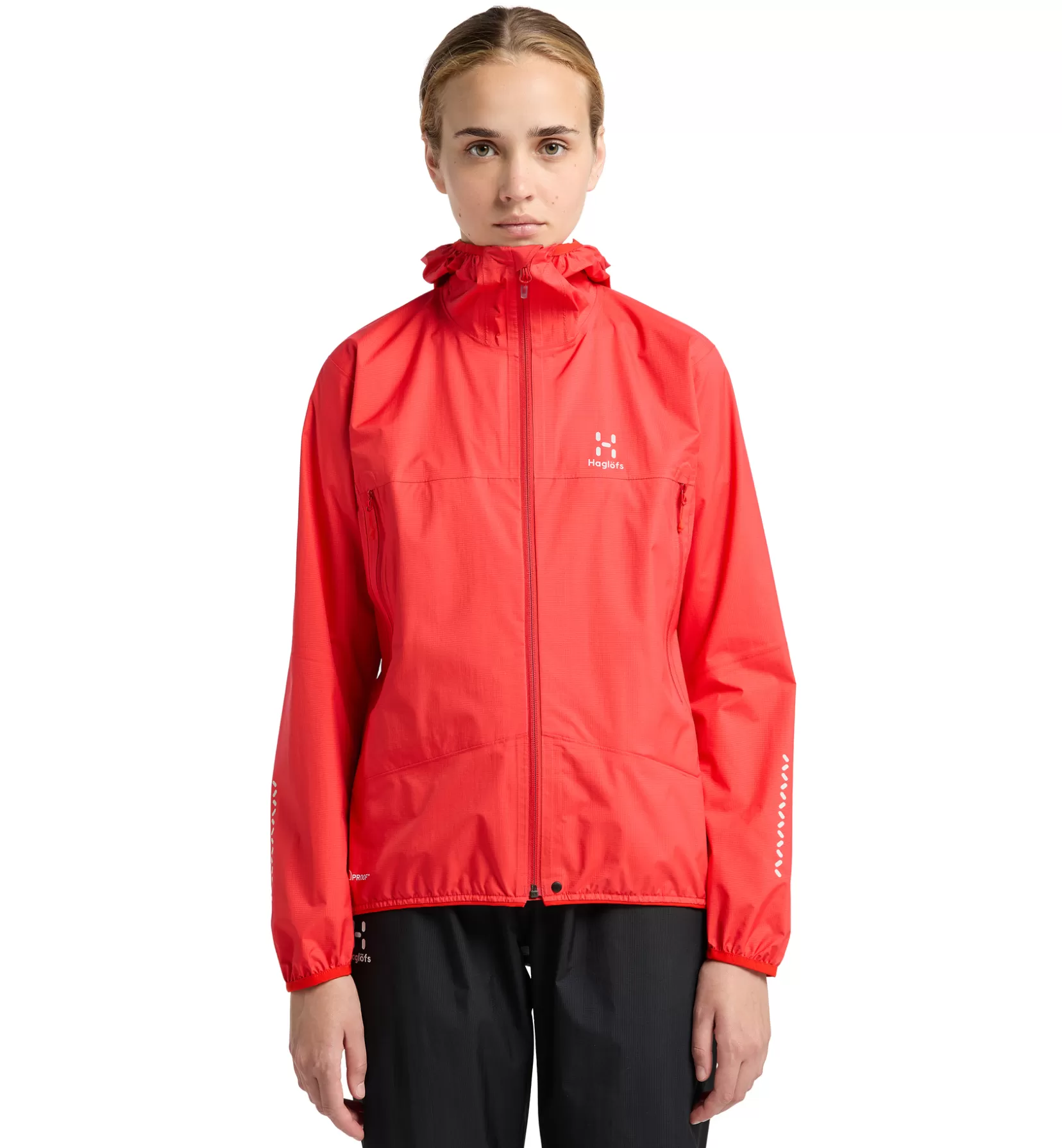 Cheap Haglöfs L.I.M Proof Jacket Women Poppy Red