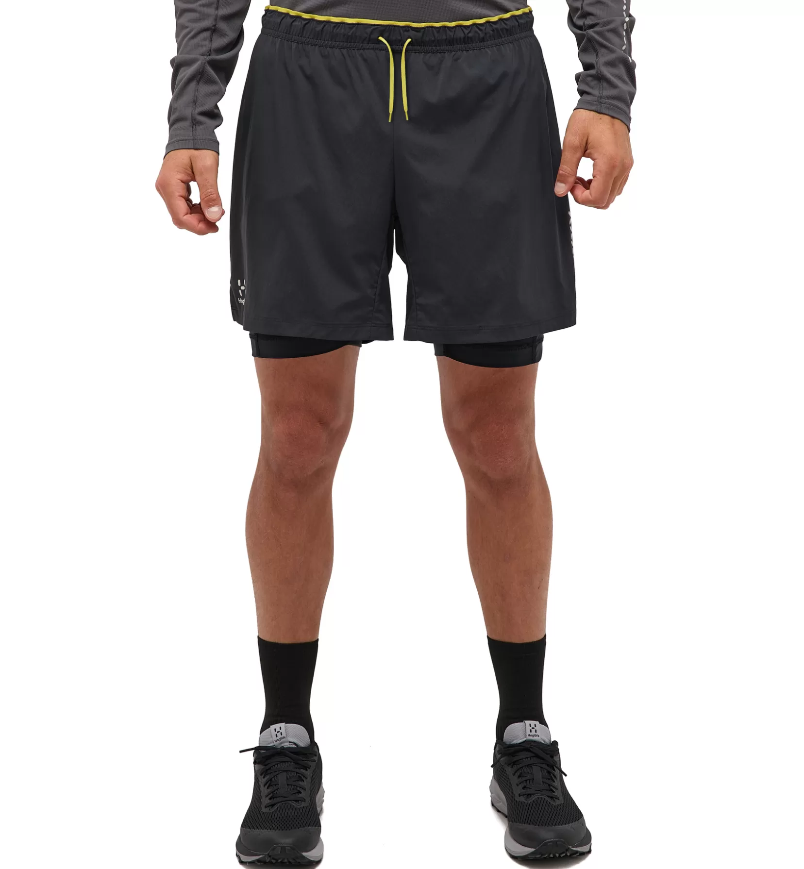 Clearance Haglöfs L.I.M Tempo Trail 2-in-1 Shorts Men True Black