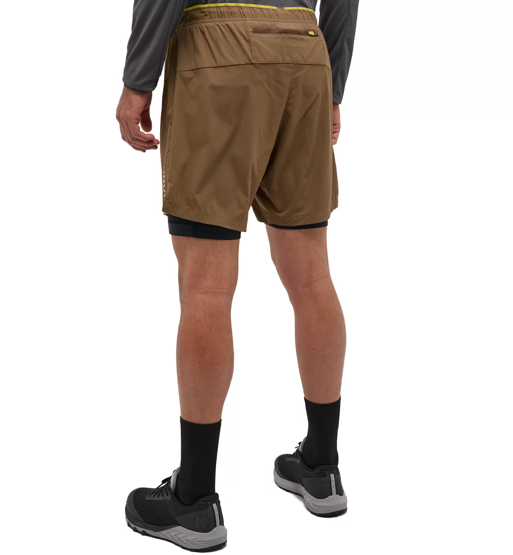 Hot Haglöfs L.I.M Tempo Trail 2-in-1 Shorts Men Teak brown/True black