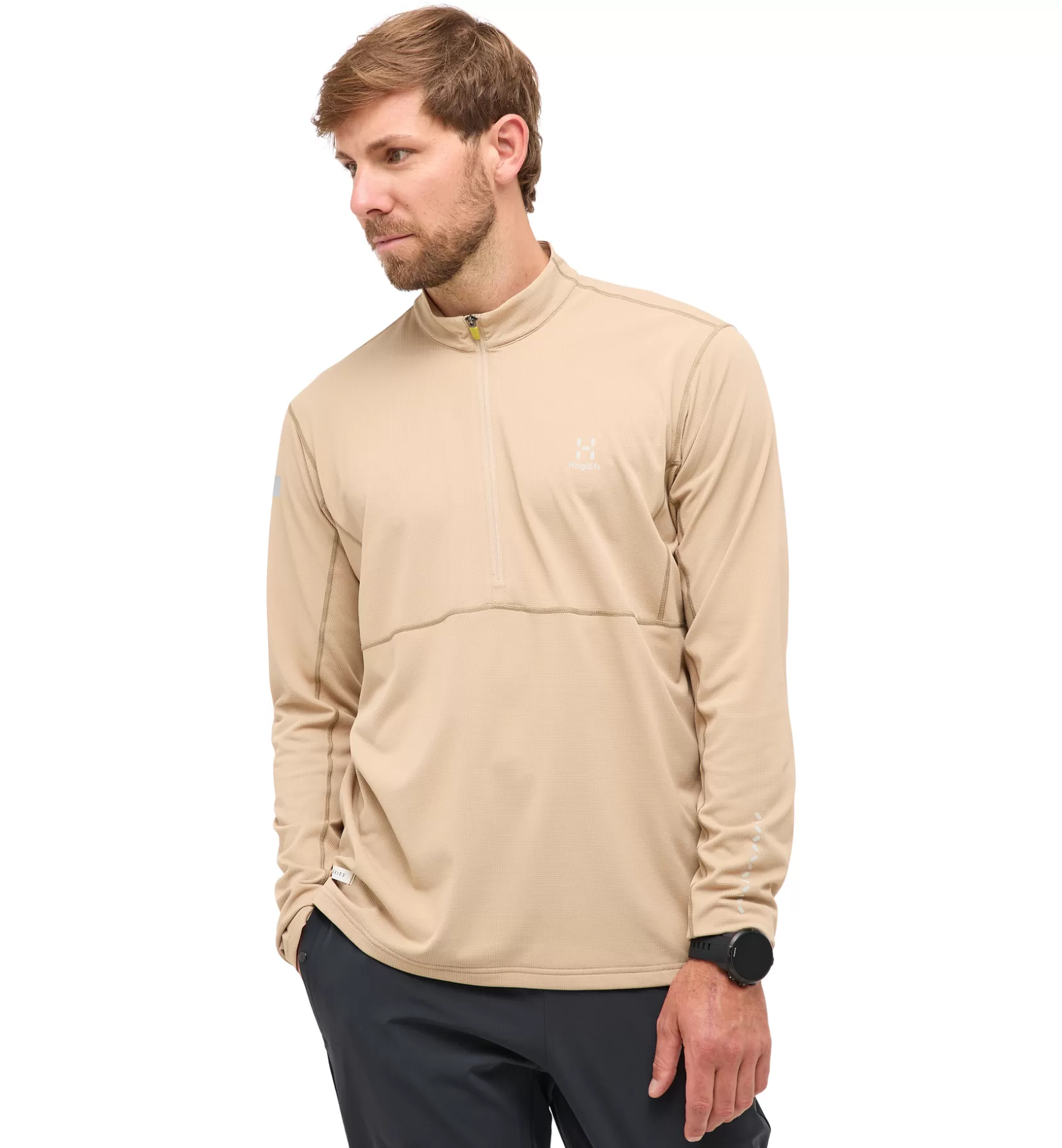 Cheap Haglöfs L.I.M Tempo Trail Halfzip Men Sand