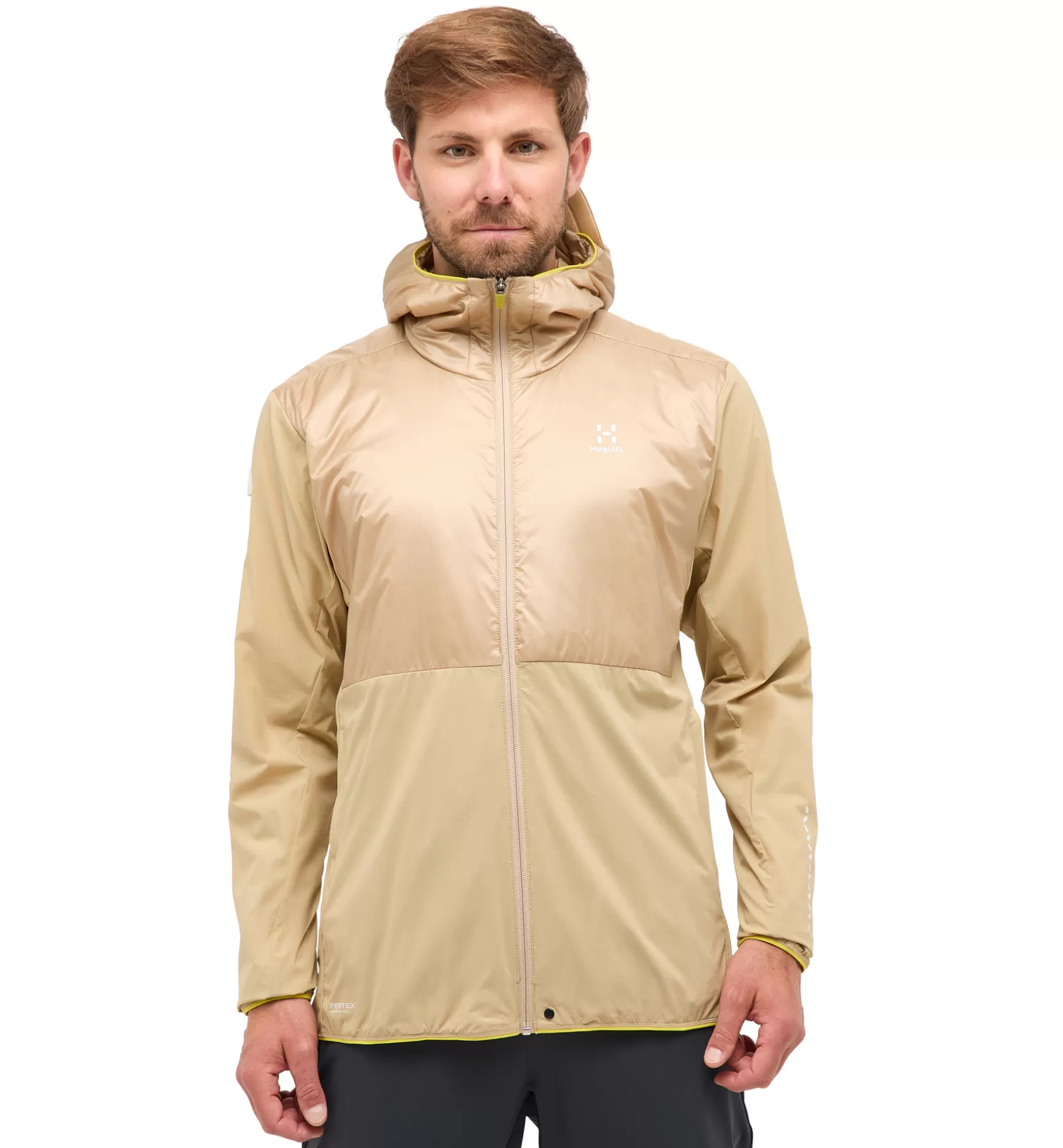 Discount Haglöfs L.I.M Tempo Trail Mimic Hood Men Sand