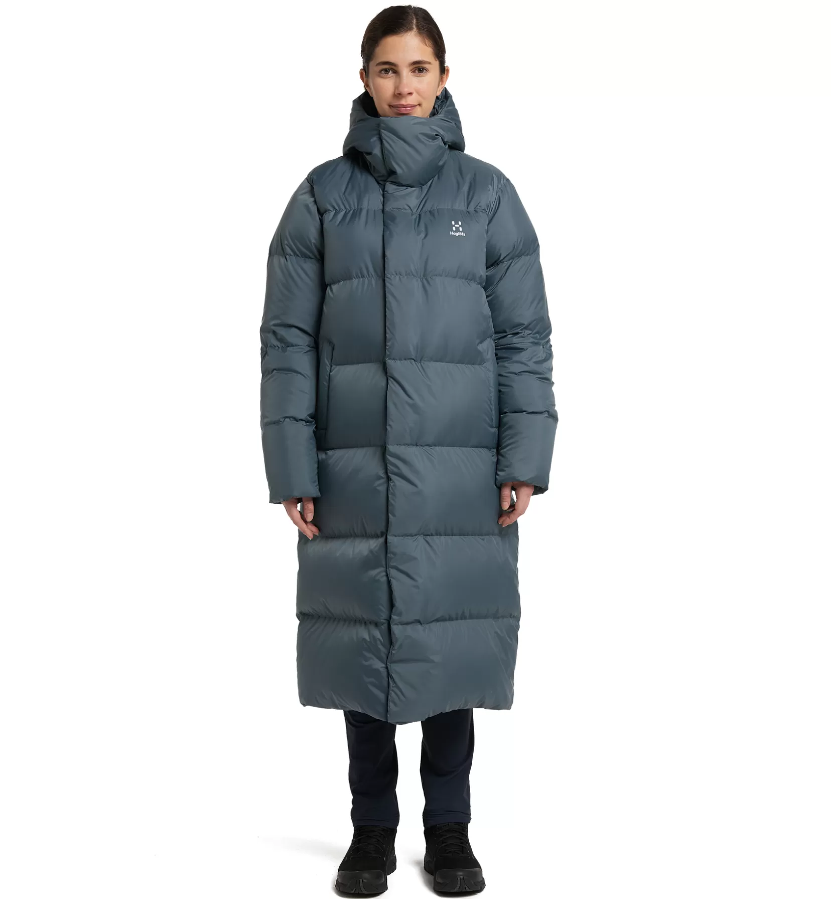 Flash Sale Haglöfs Long Down Parka Women Steel Blue