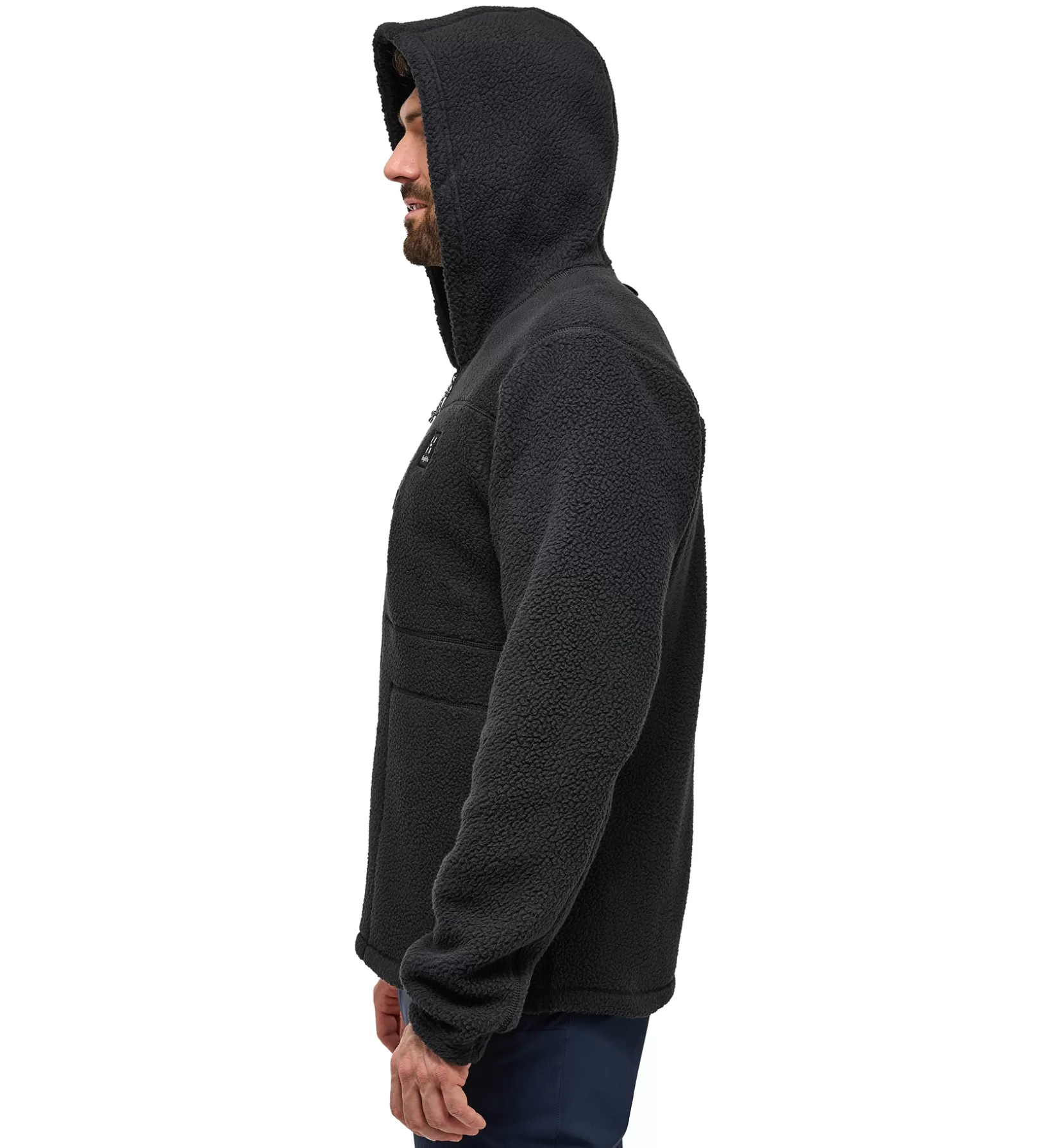 Store Haglöfs Malung Pile Hood Men True Black