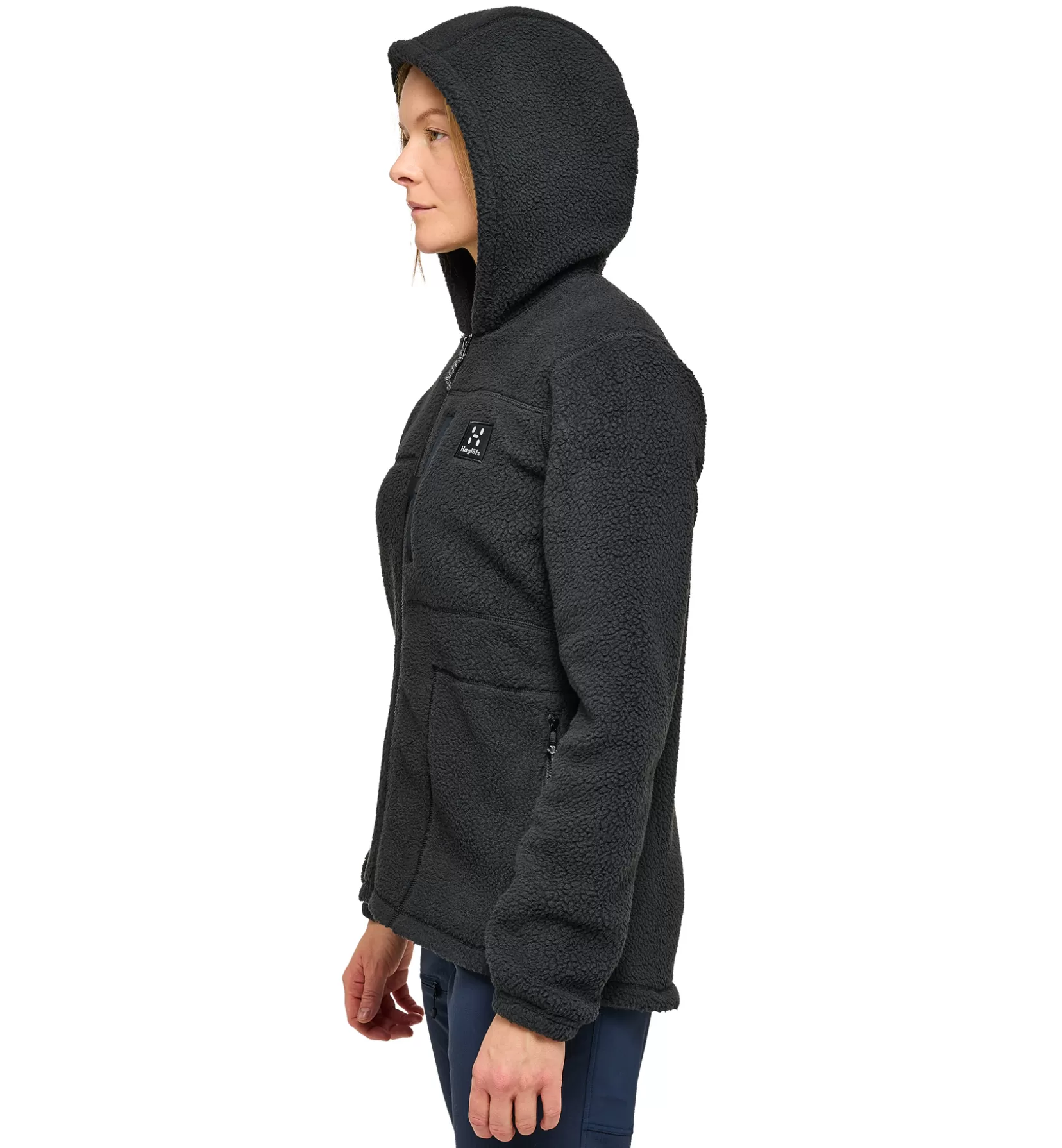 Best Sale Haglöfs Malung Pile Hood Women True Black