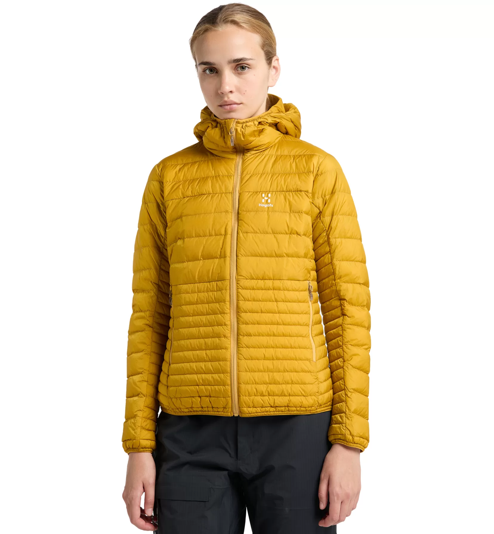 Hot Haglöfs Micro Nordic Down Hood Women Autumn Leaves