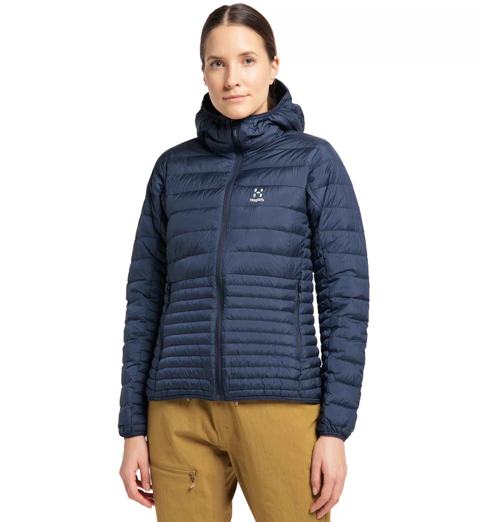 New Haglöfs Micro Nordic Down Hood Women Tarn Blue