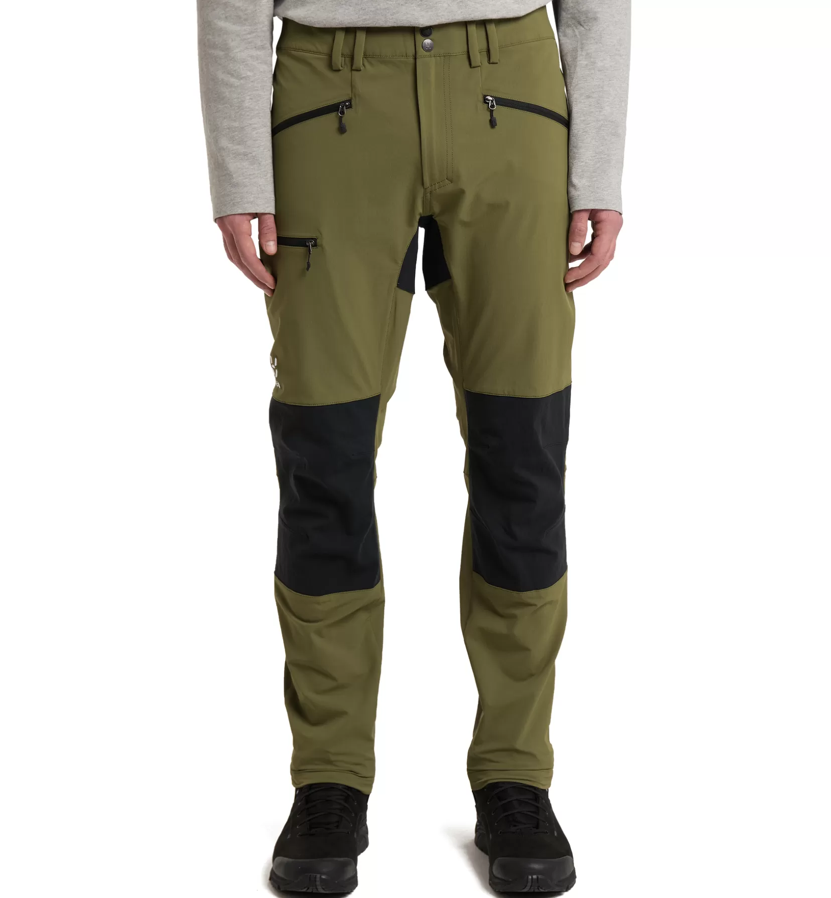 Cheap Haglöfs Mid Slim Pant Men Olive Green/True Black