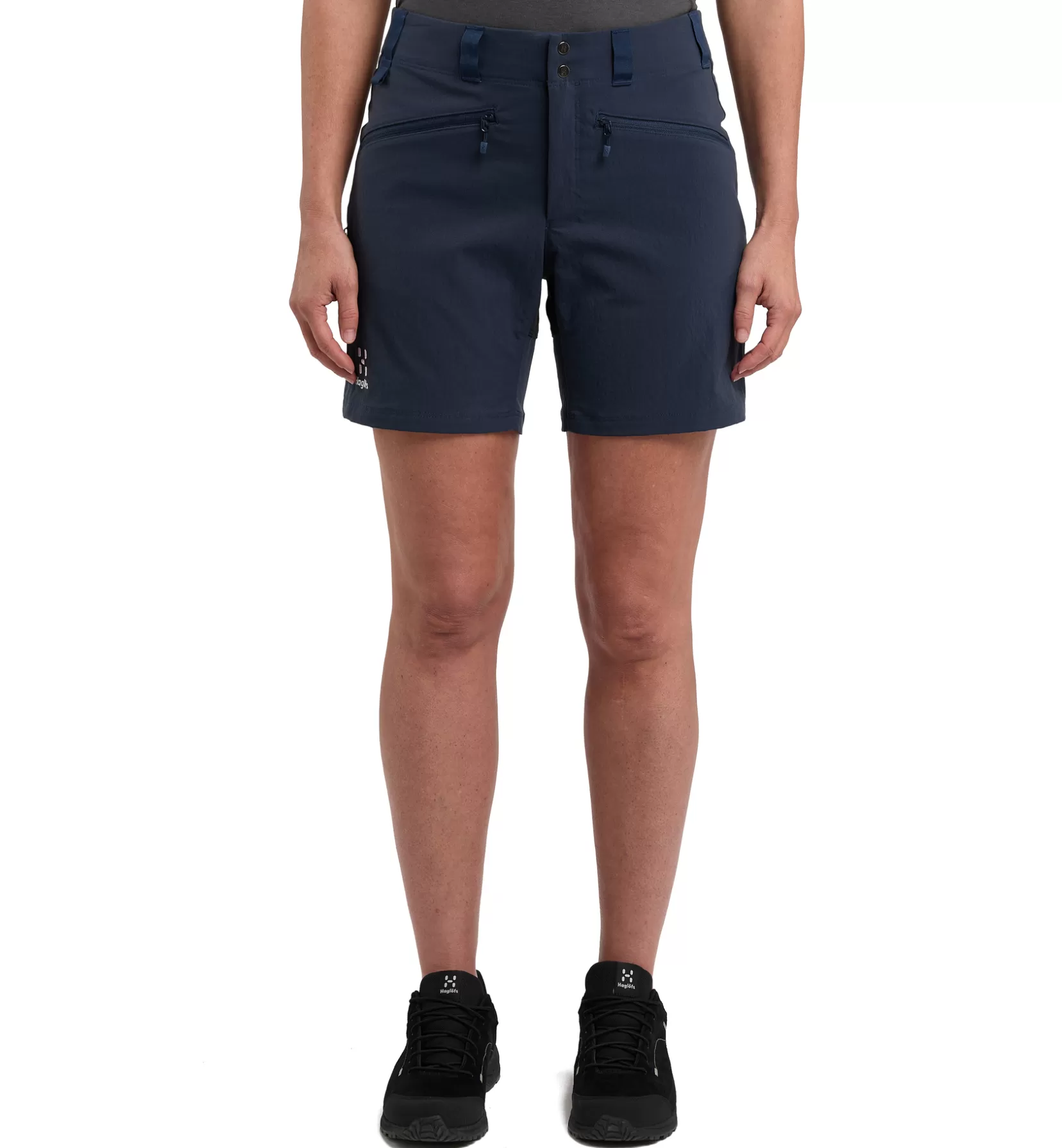 Clearance Haglöfs Mid Standard Shorts Women Tarn blue/True black