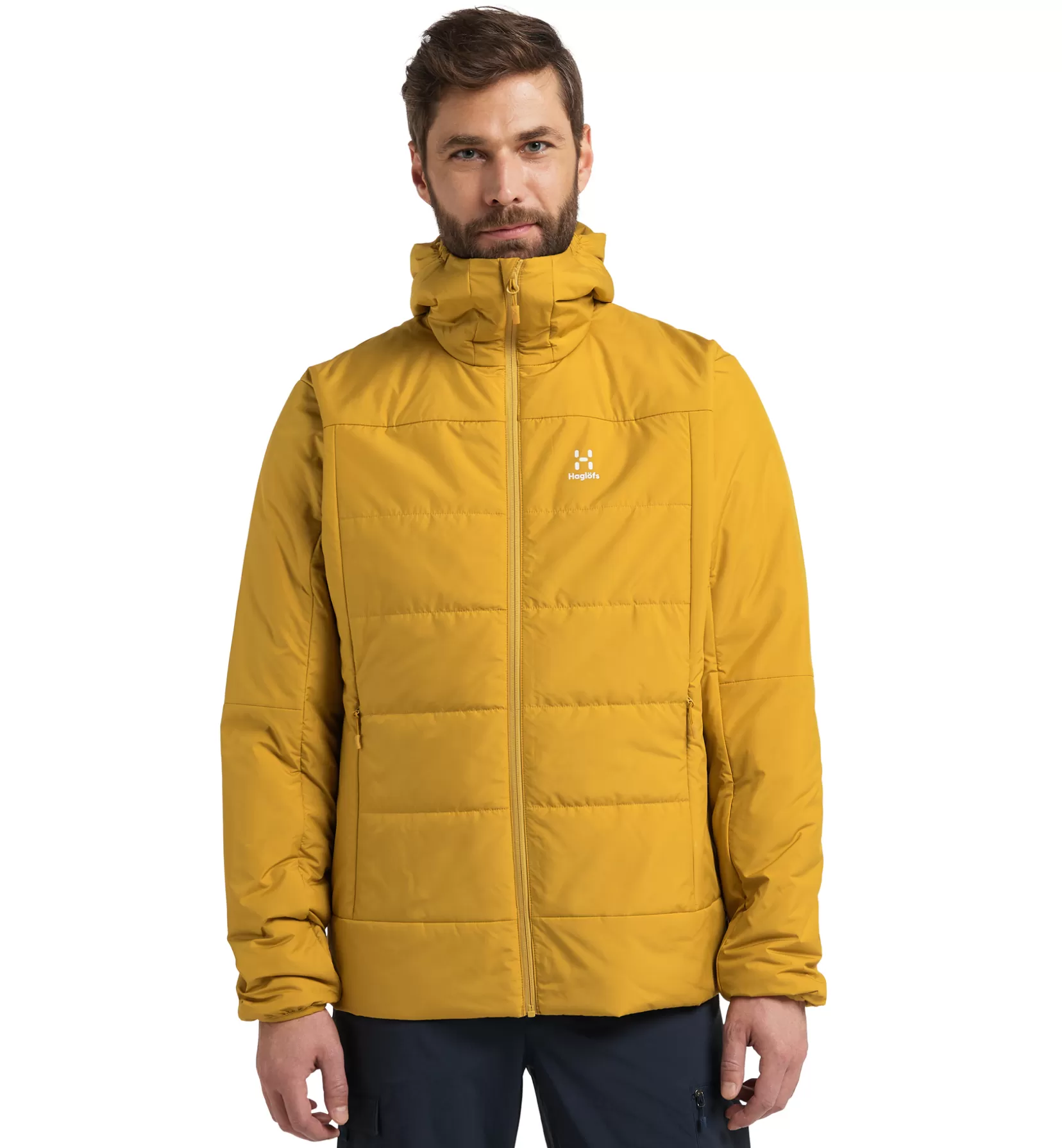 Best Sale Haglöfs Mimic Silver Hood Men Autumn Leaves
