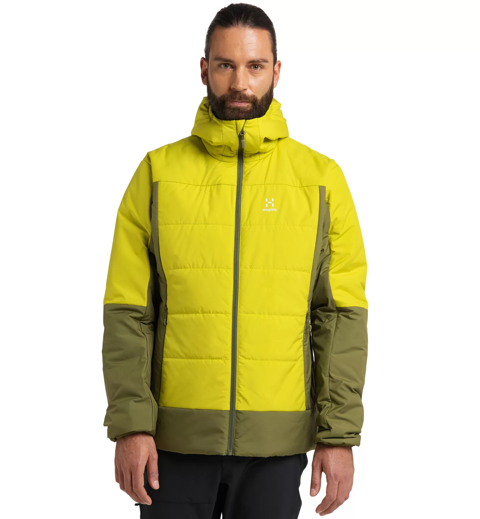 Sale Haglöfs Mimic Silver Hood Men Olive Green/Aurora