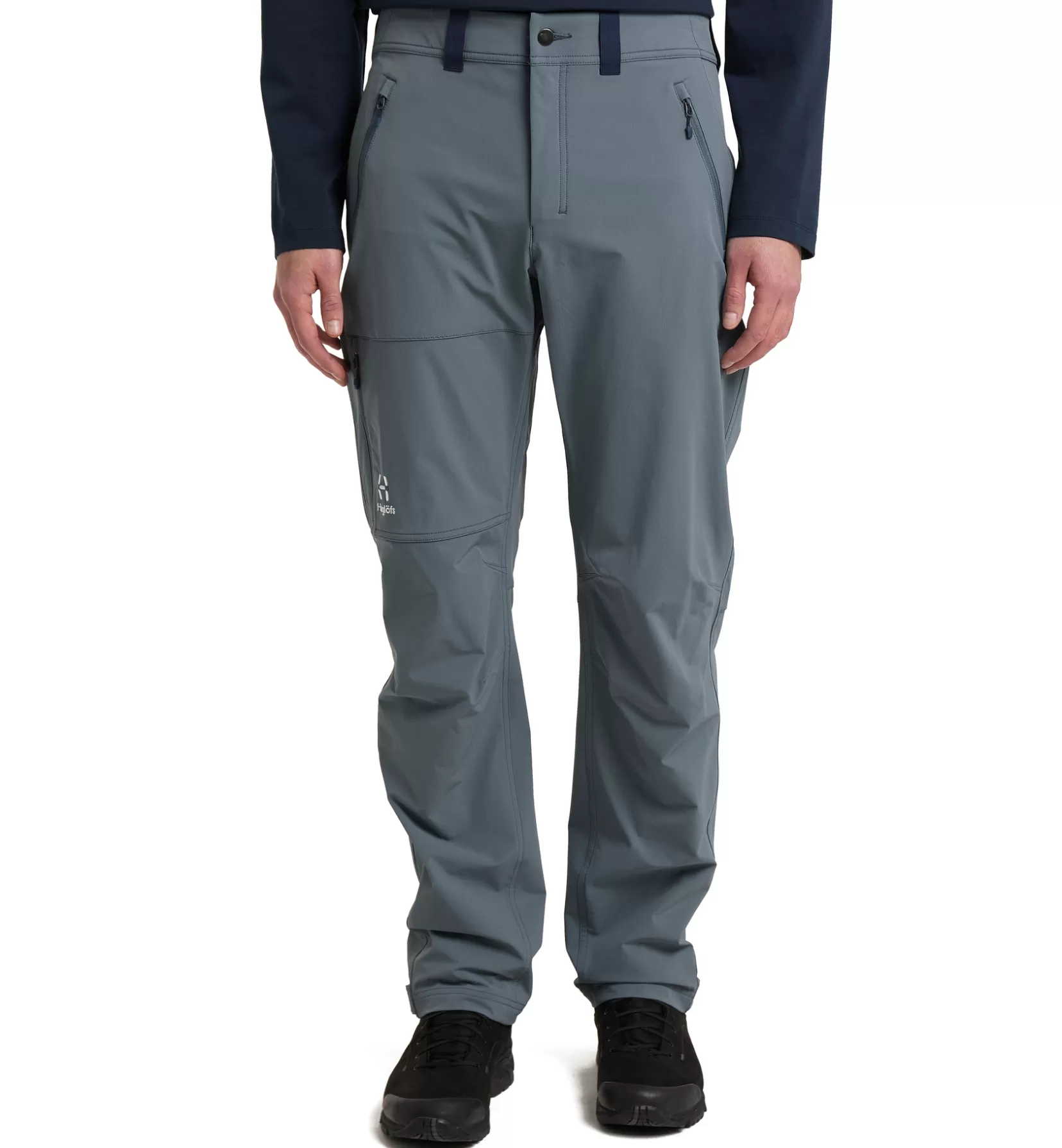 Shop Haglöfs Morän Softshell Standard Pant Men Steel Blue