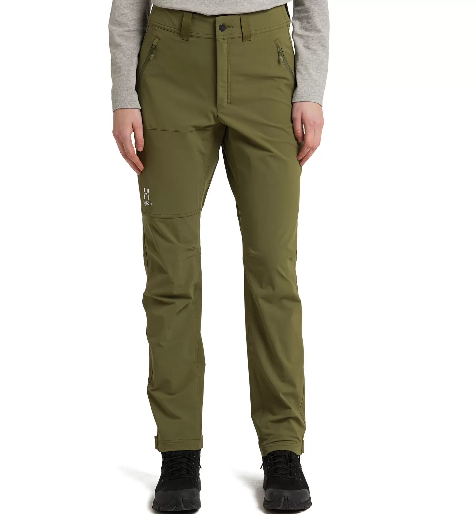 Online Haglöfs Morän Softshell Standard Pant Women Olive Green