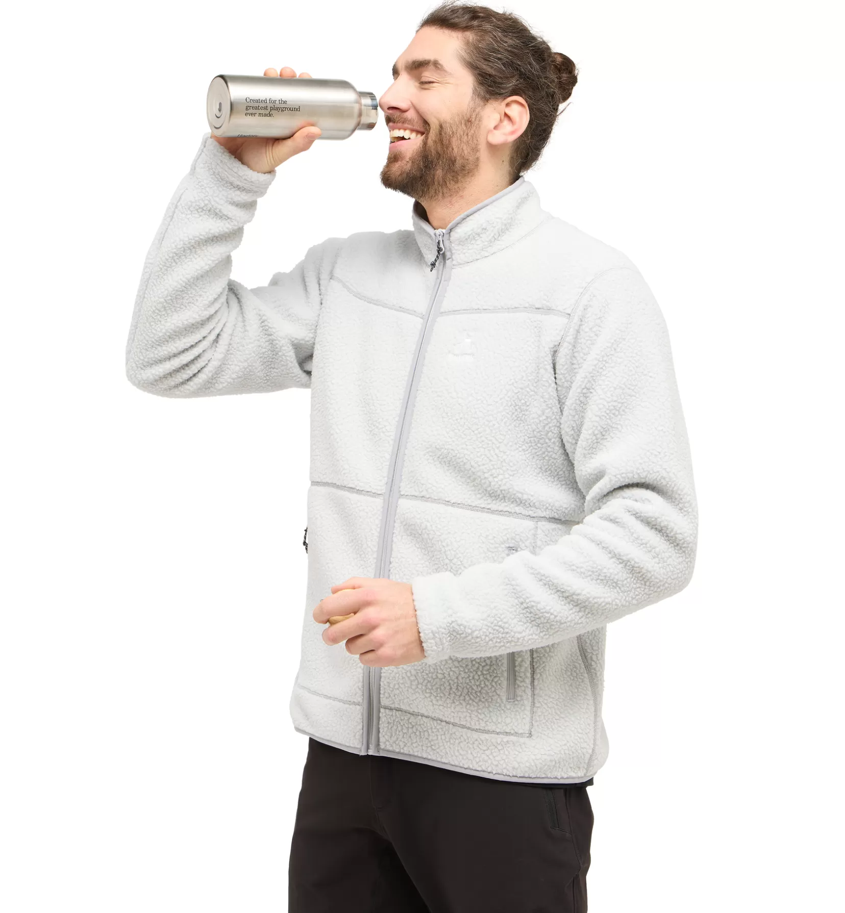 Flash Sale Haglöfs Mossa Pile Jacket Men Stone Grey Melange