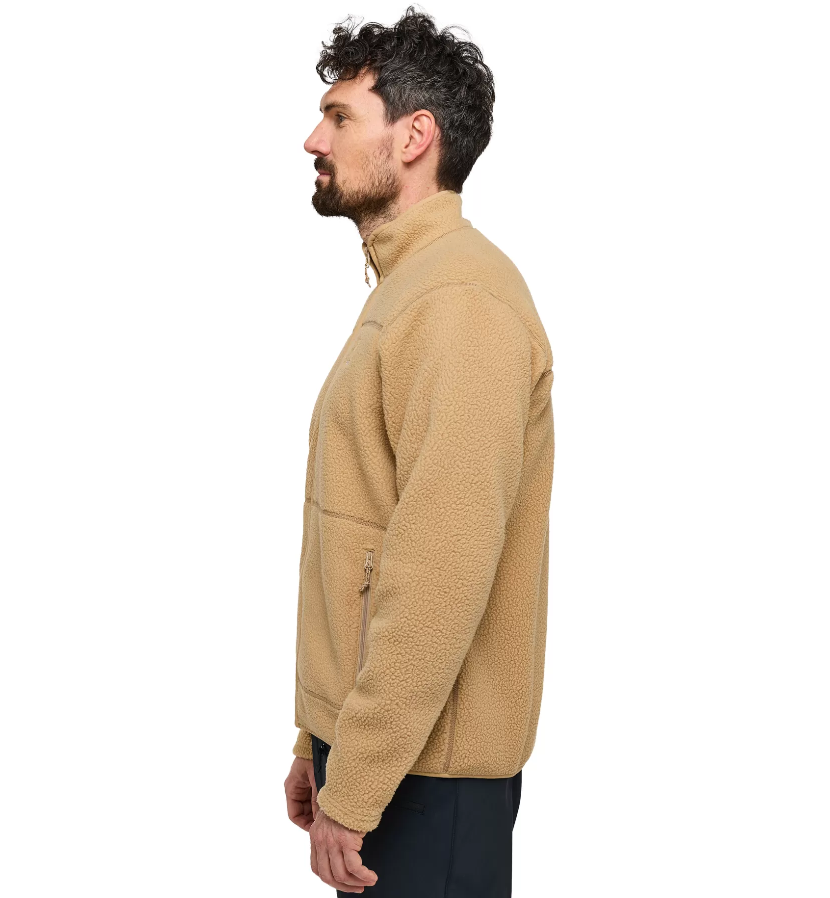 Cheap Haglöfs Mossa Pile Jacket Men Sand