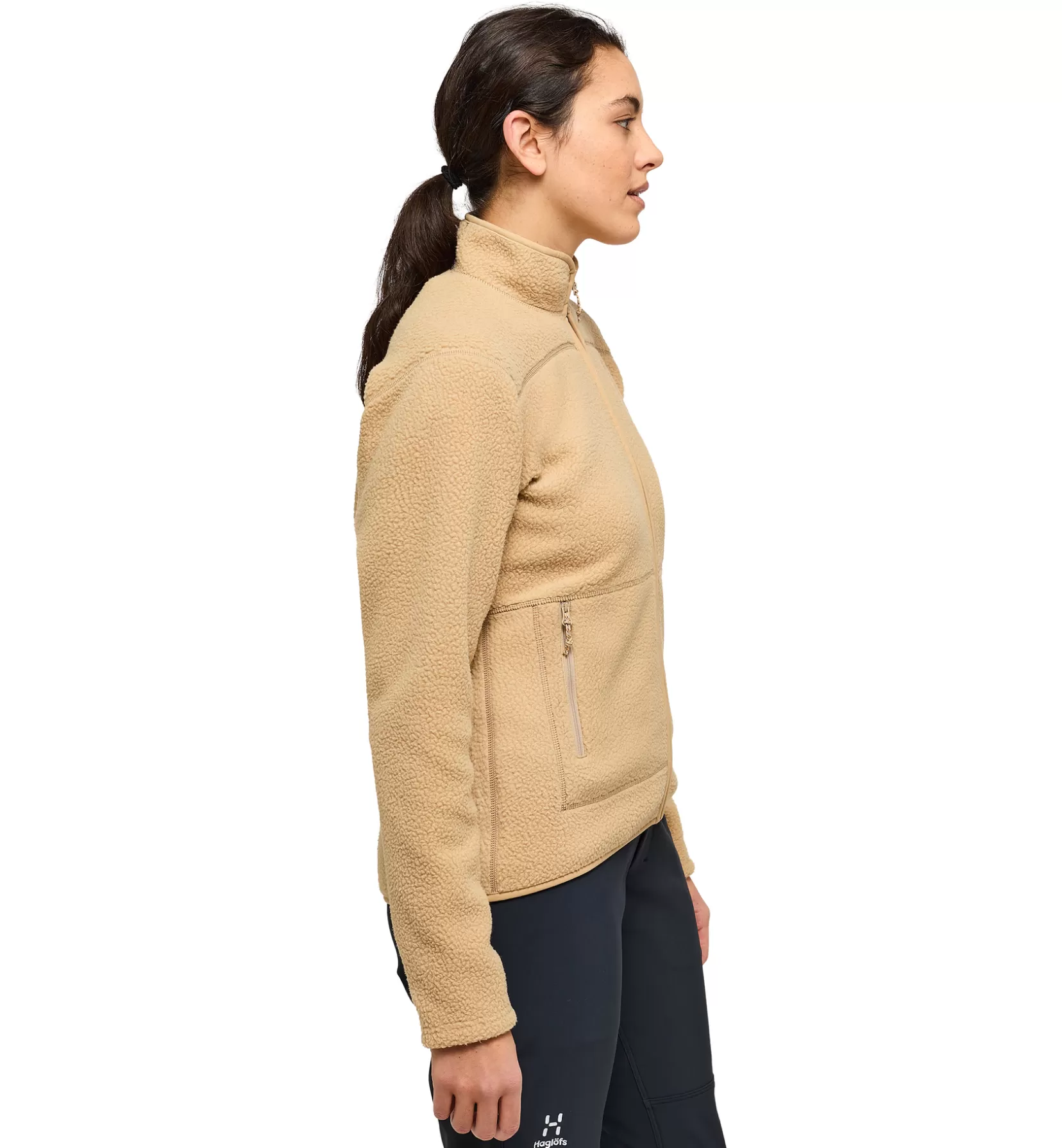 Clearance Haglöfs Mossa Pile Jacket Women Sand