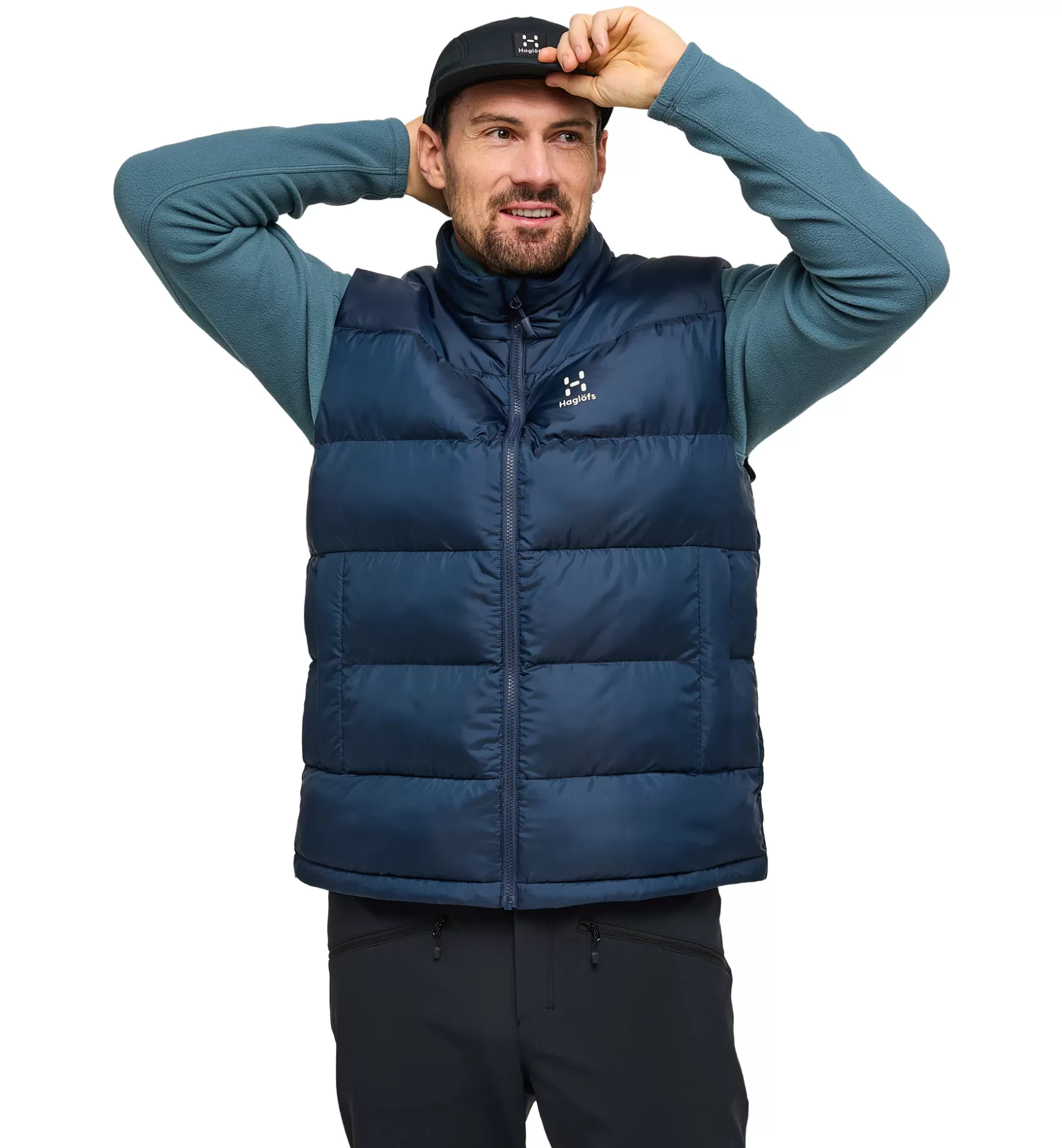 Cheap Haglöfs Puffy Mimic Vest Men Tarn Blue