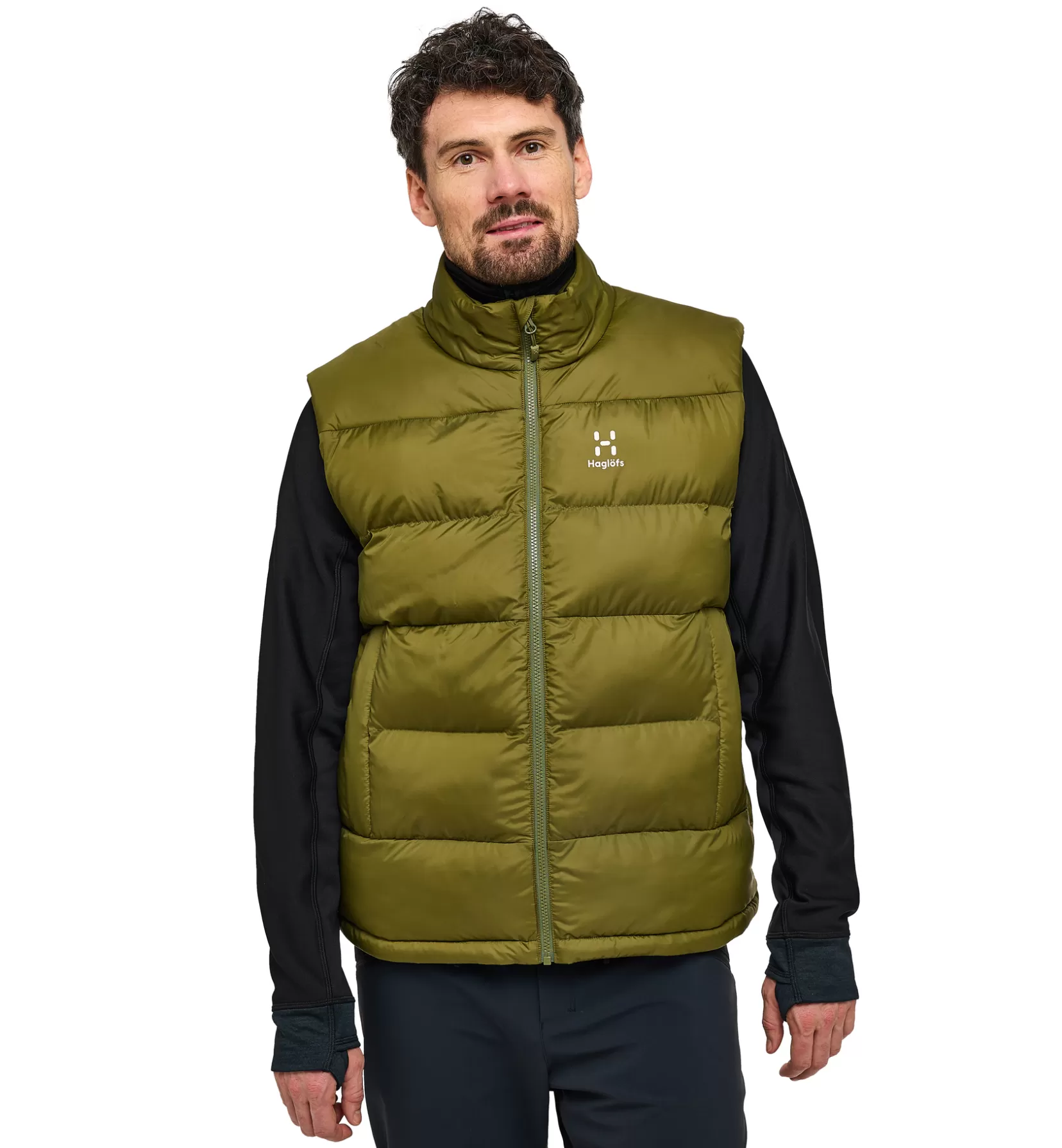 Fashion Haglöfs Puffy Mimic Vest Men Olive Green