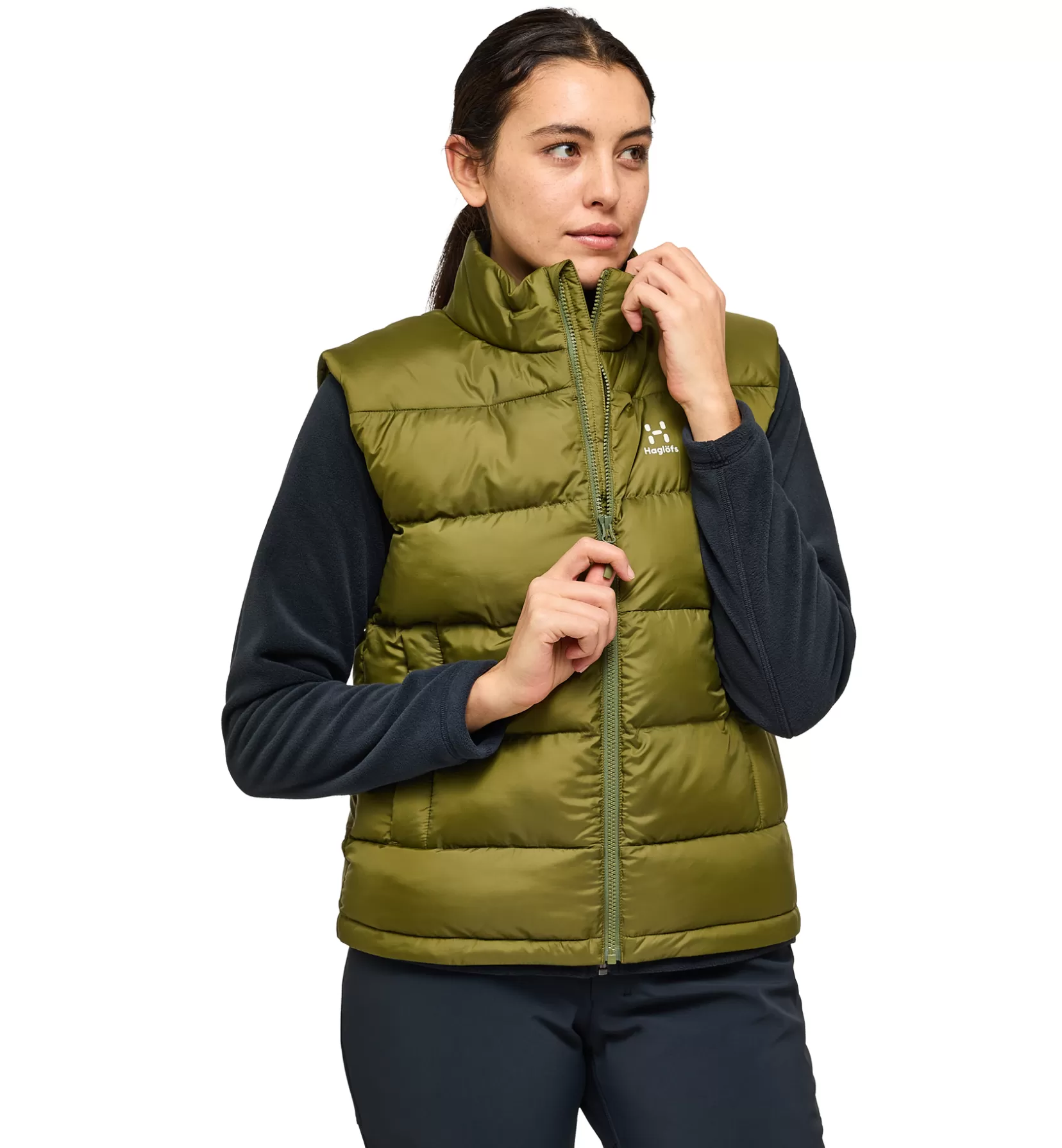 Best Sale Haglöfs Puffy Mimic Vest Women Olive Green