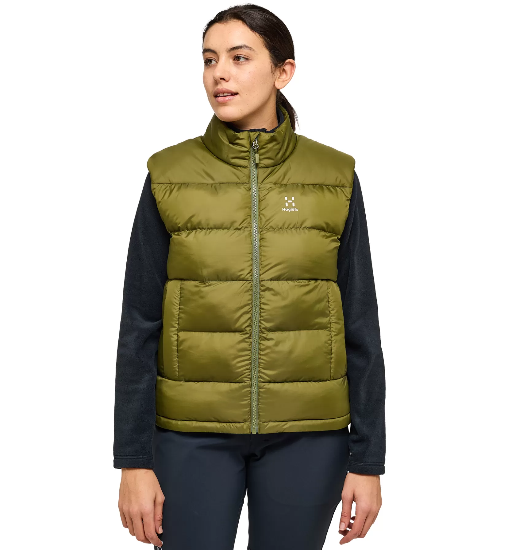 Best Sale Haglöfs Puffy Mimic Vest Women Olive Green