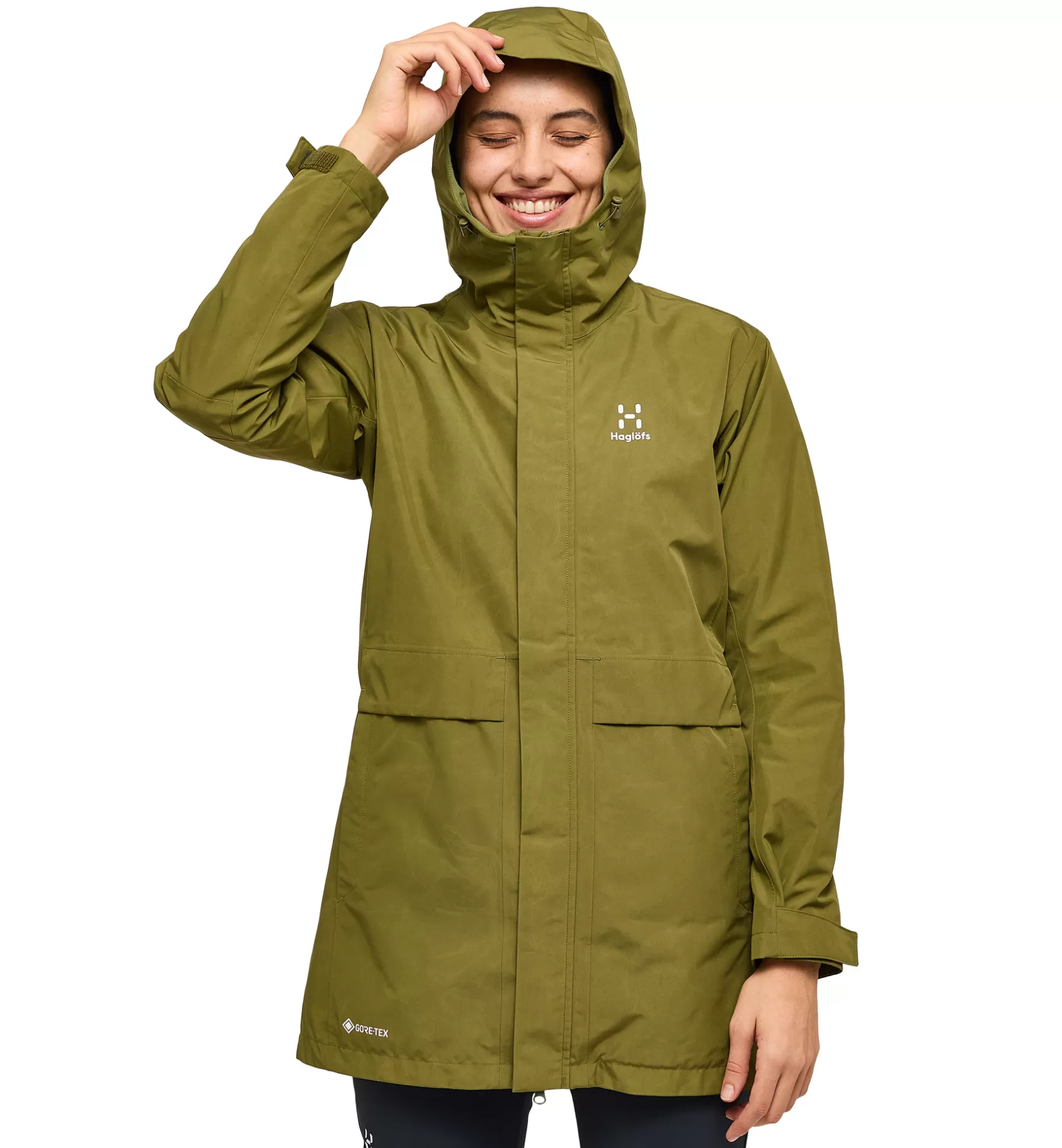 Outlet Haglöfs Reed GTX Parka Women Olive Green