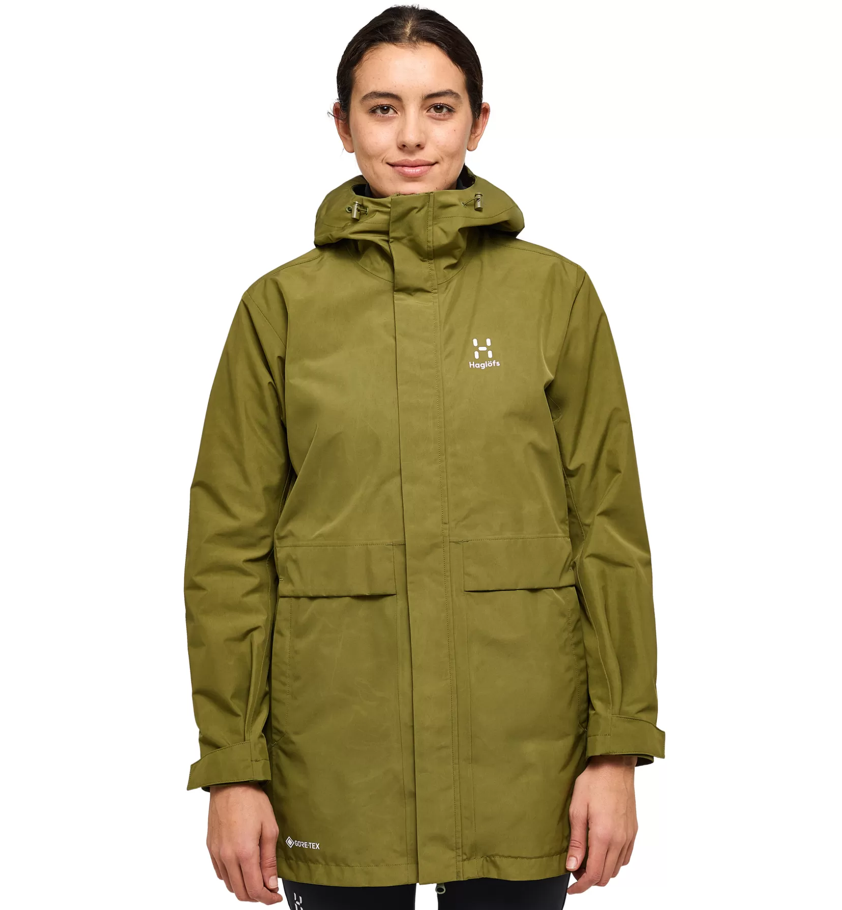 Outlet Haglöfs Reed GTX Parka Women Olive Green