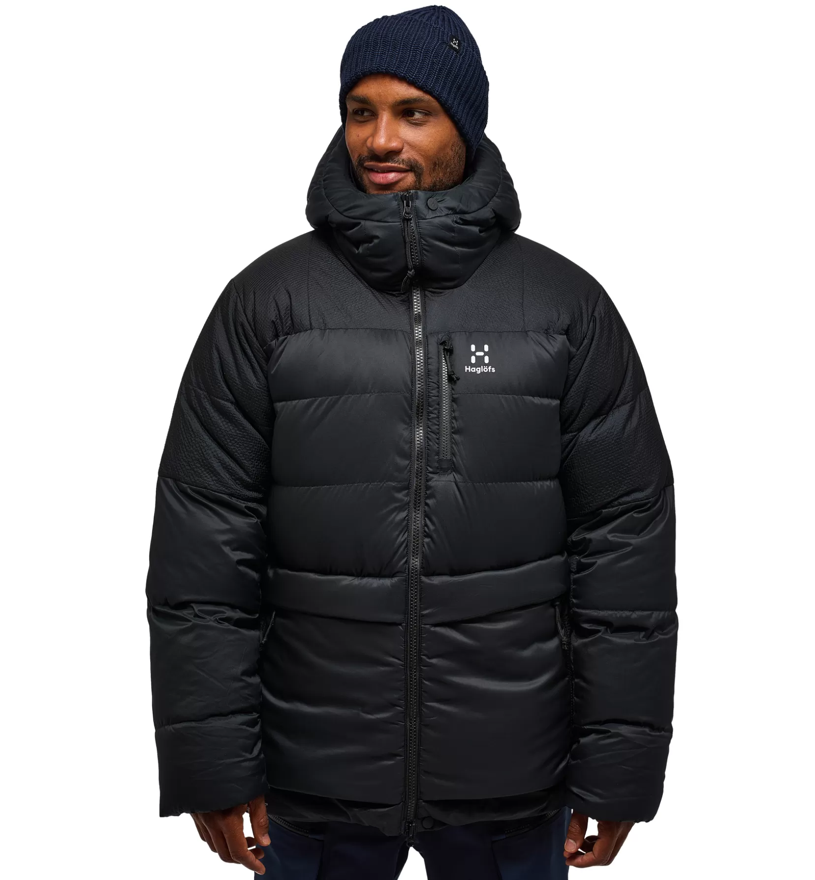 Shop Haglöfs Riksgränsen Down 850 Hood Men True Black
