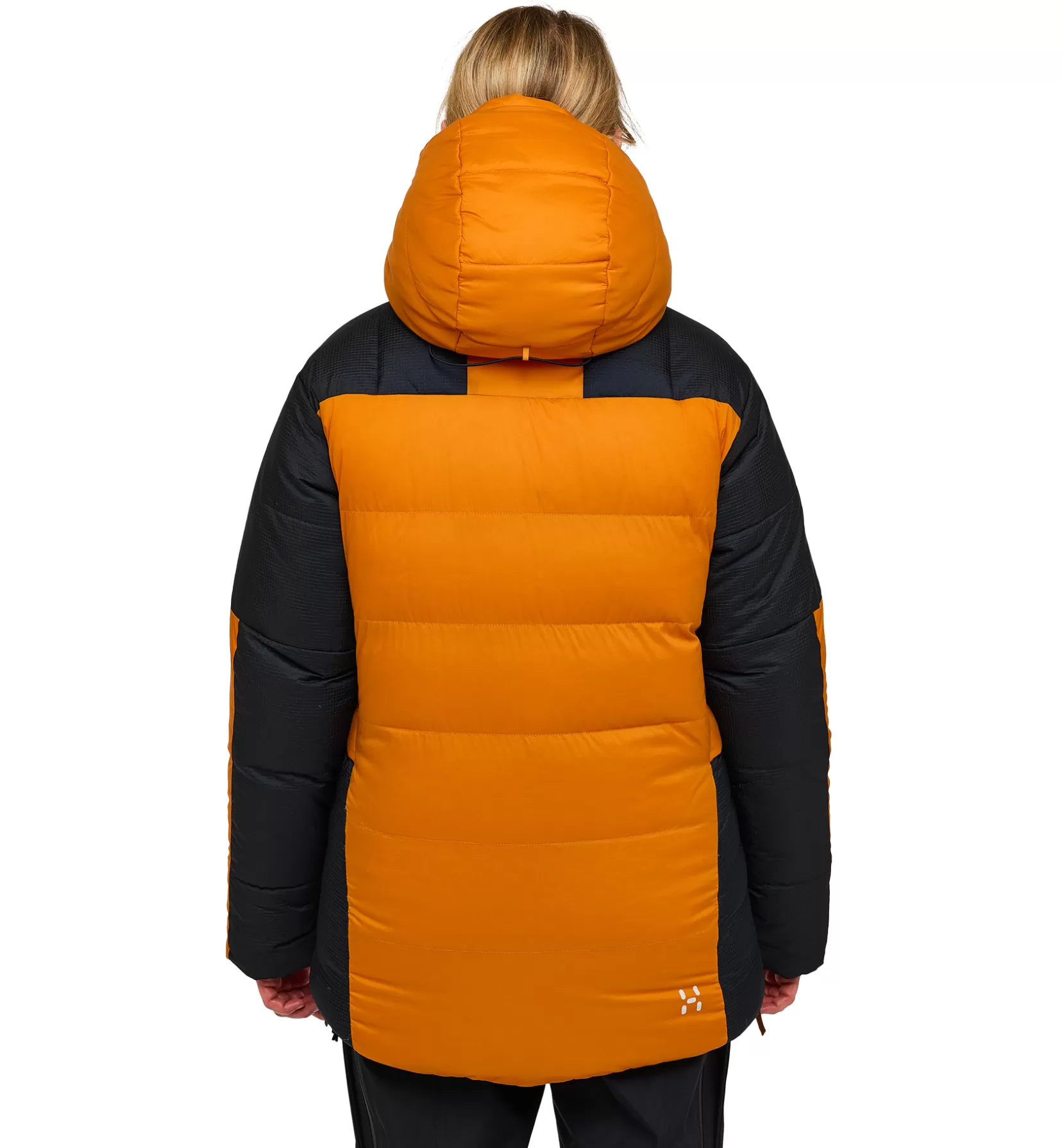 Shop Haglöfs Riksgränsen Down 850 Hood Women Desert yellow/True black