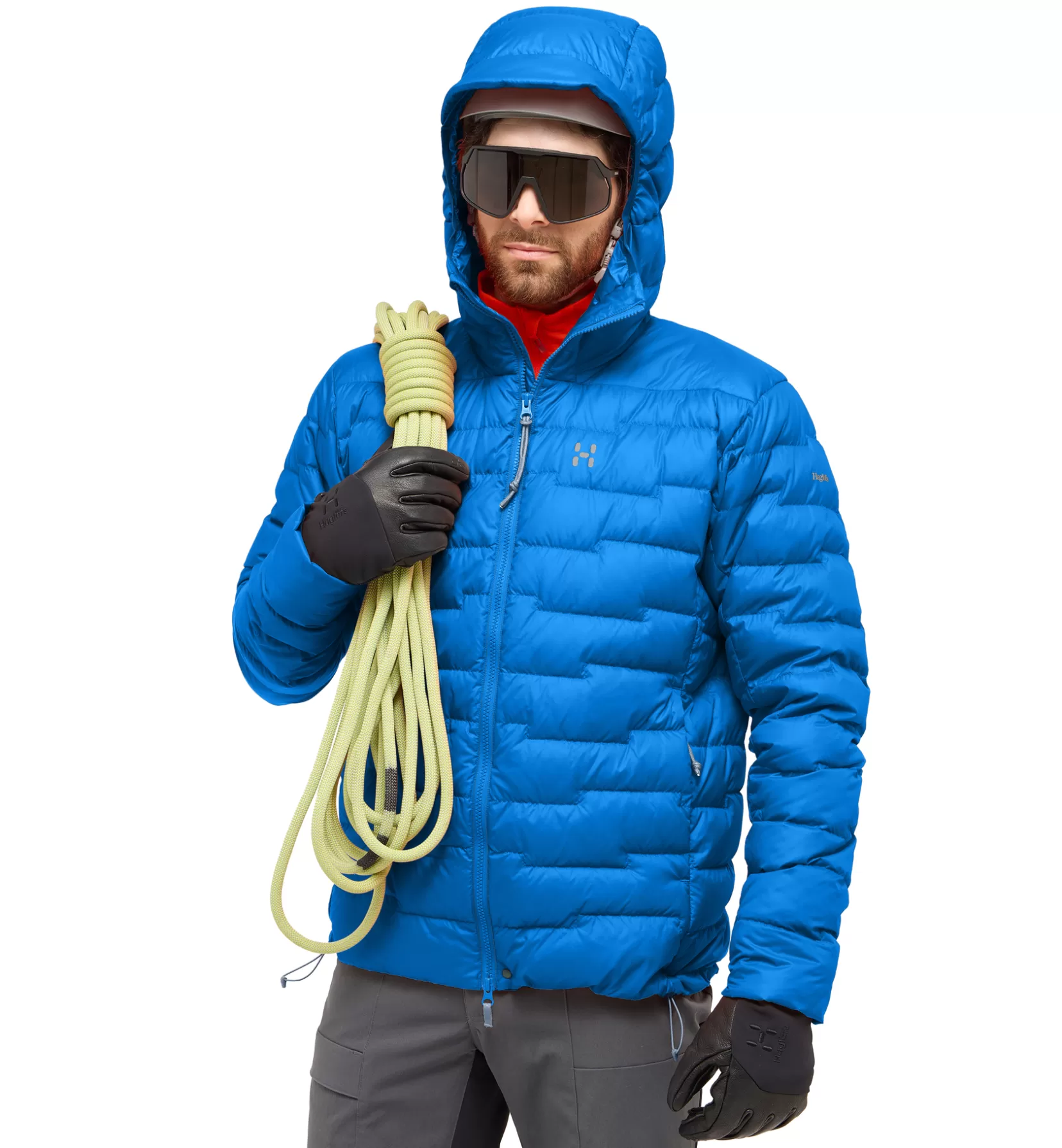 New Haglöfs ROC Flash Down Hood Men Electric Blue