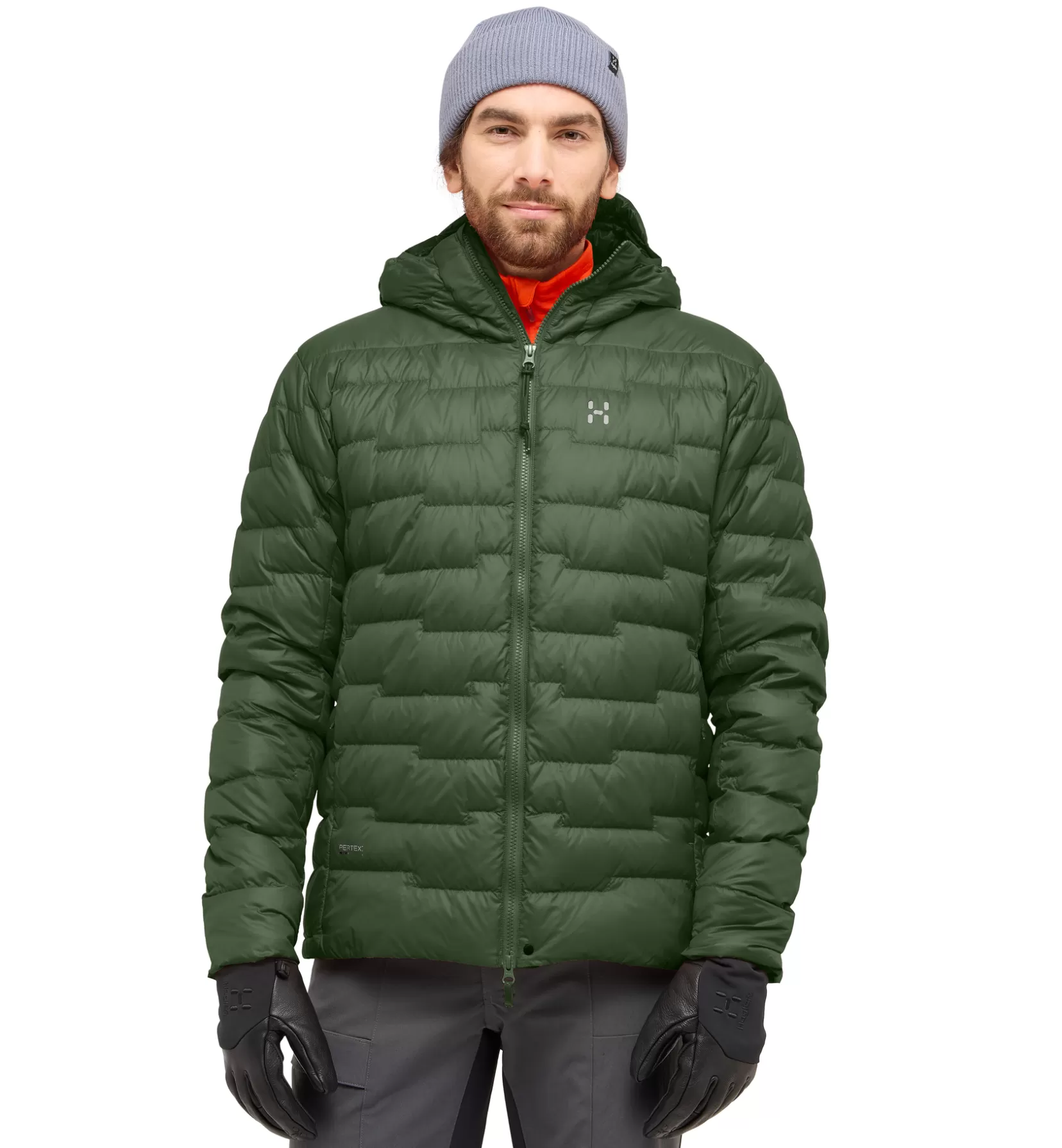 Hot Haglöfs ROC Flash Down Hood Men Seaweed Green