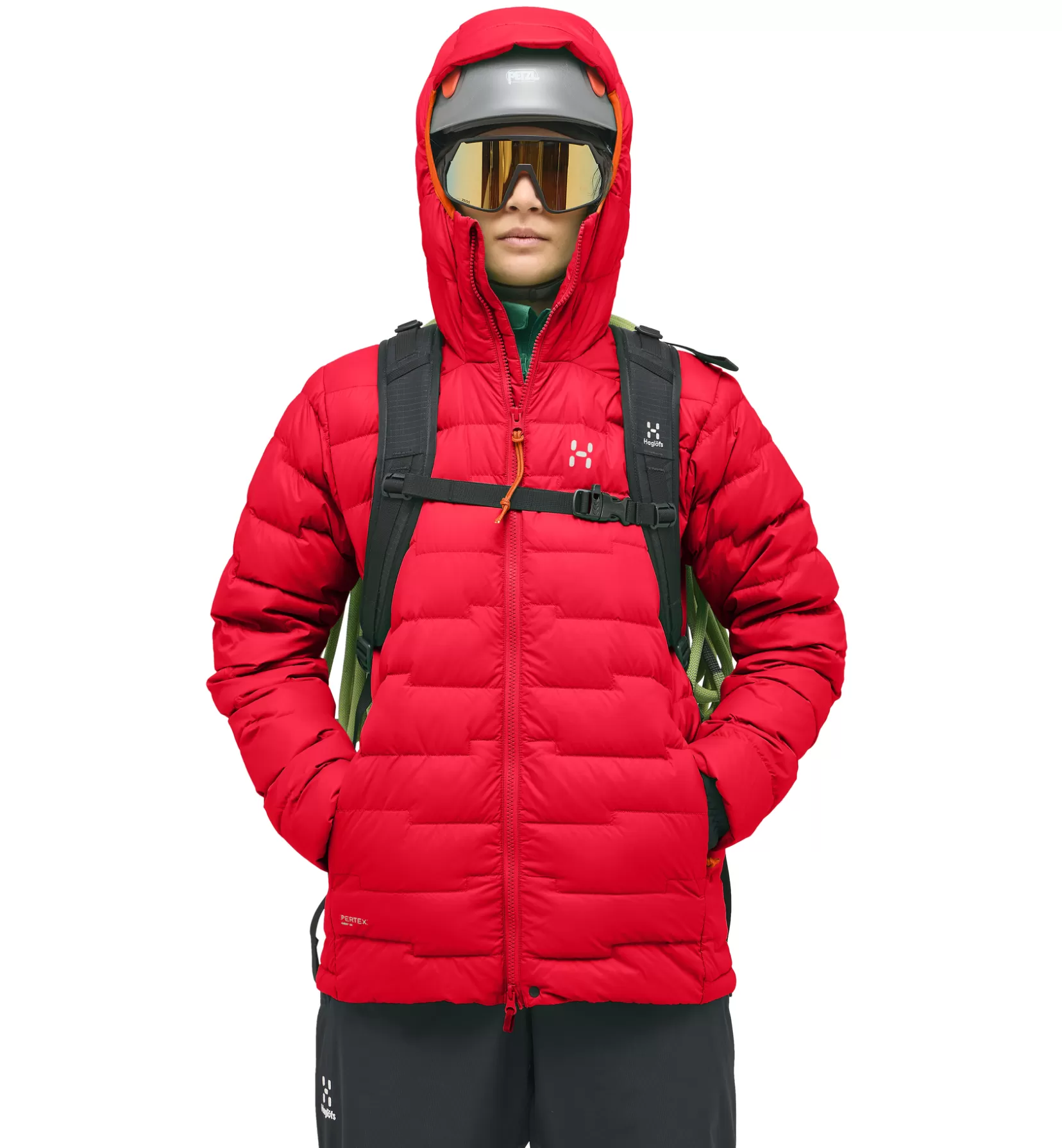 Flash Sale Haglöfs ROC Flash Down Hood Women Bright Red