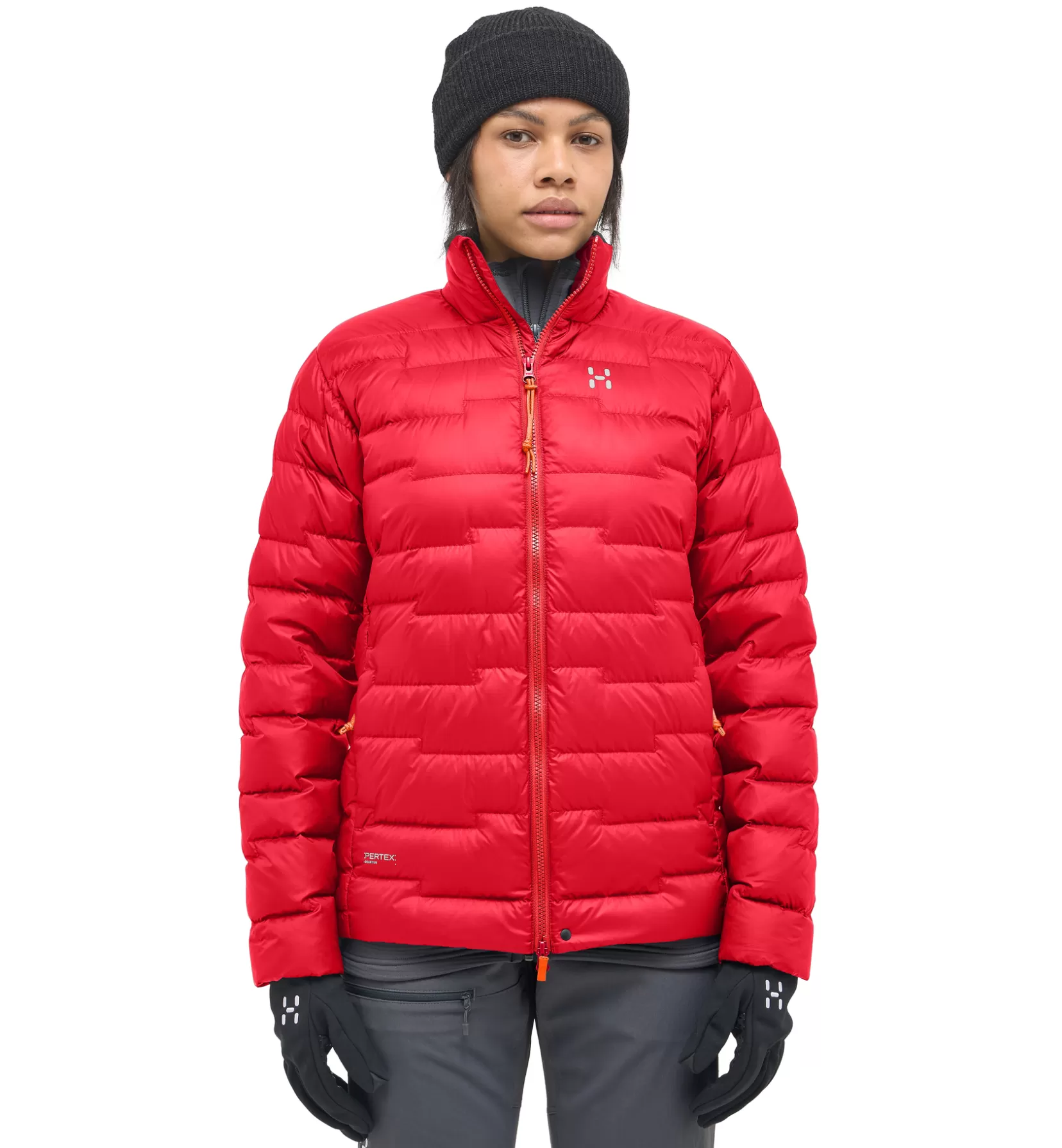 Hot Haglöfs ROC Flash Down Jacket Women Bright Red
