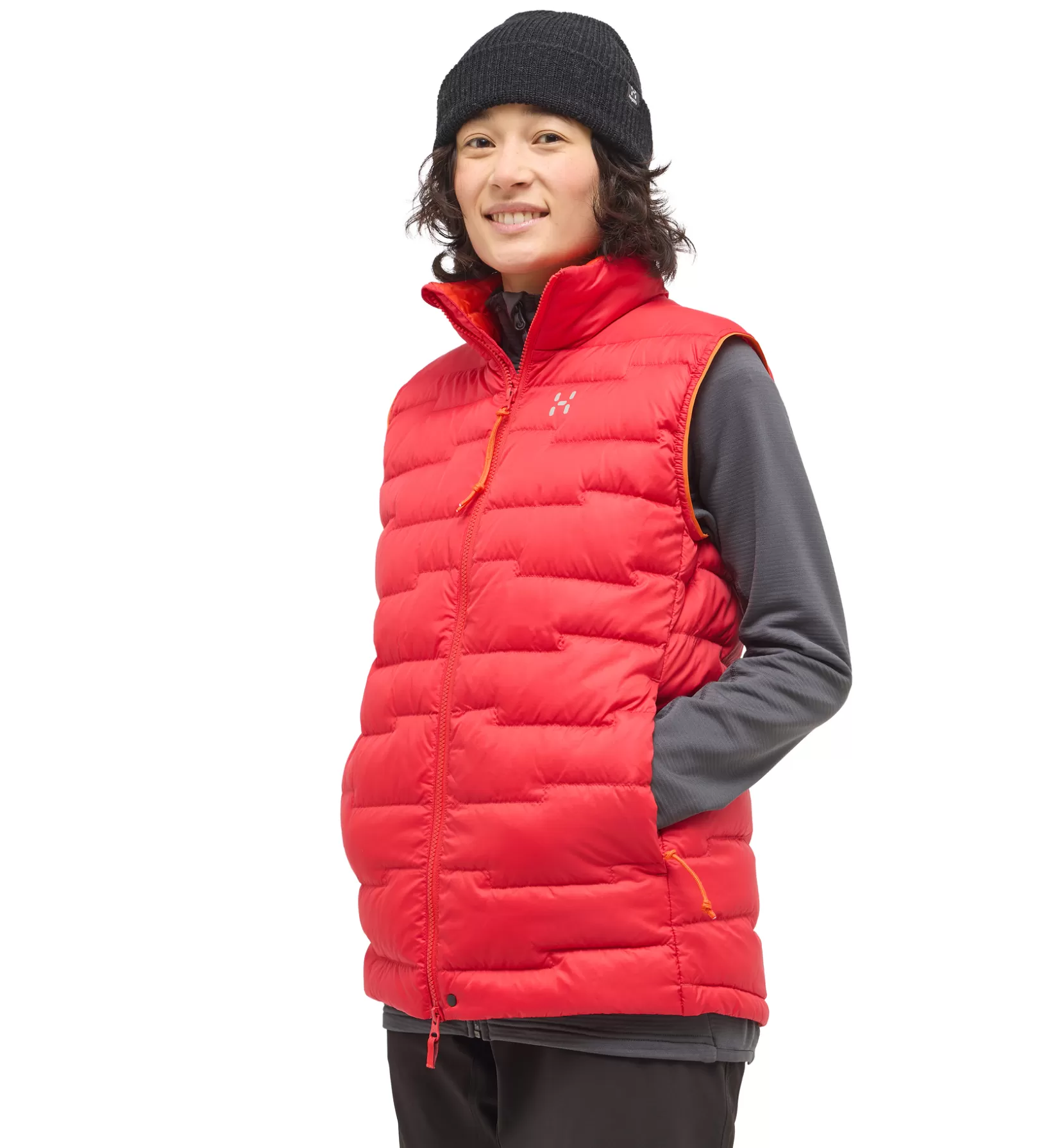 Online Haglöfs ROC Flash Down Vest Women Bright Red