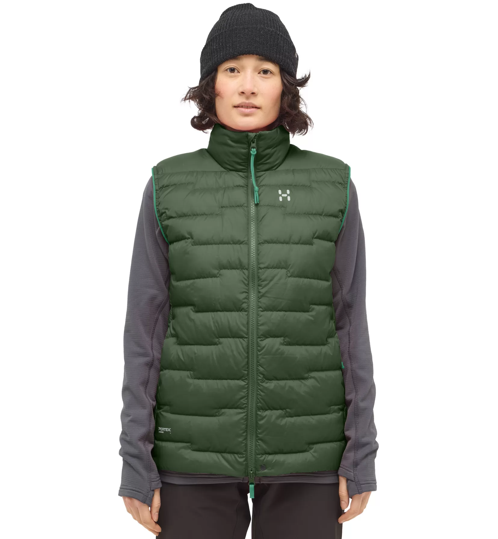 New Haglöfs ROC Flash Down Vest Women Seaweed Green