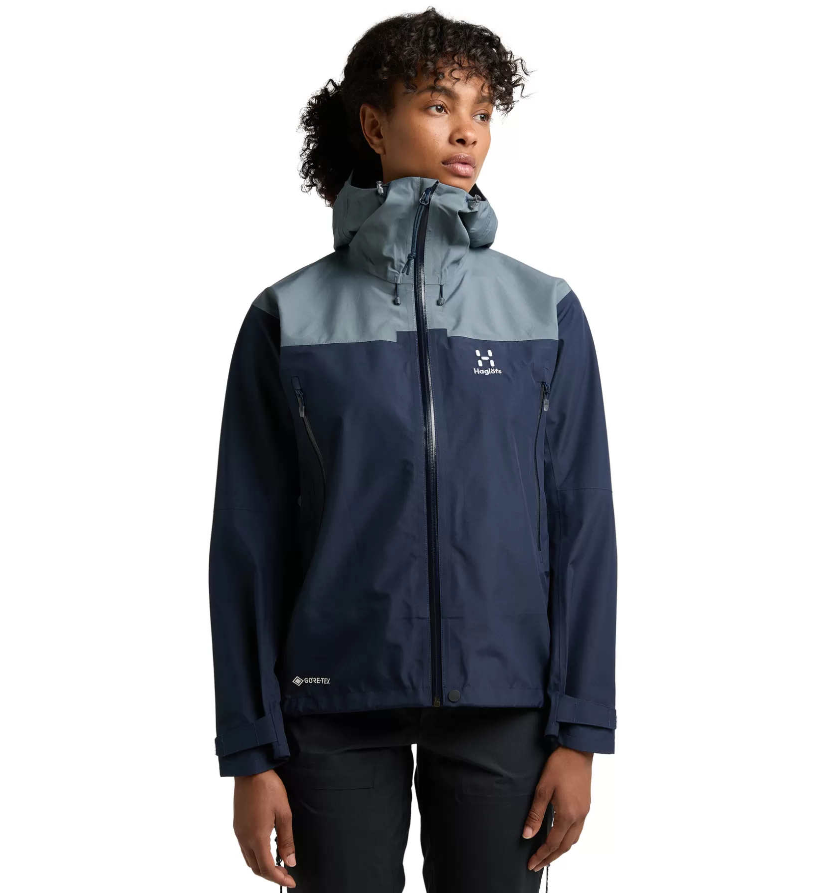 Fashion Haglöfs ROC Flash GTX Jacket Women Tarn blue/Steel blue