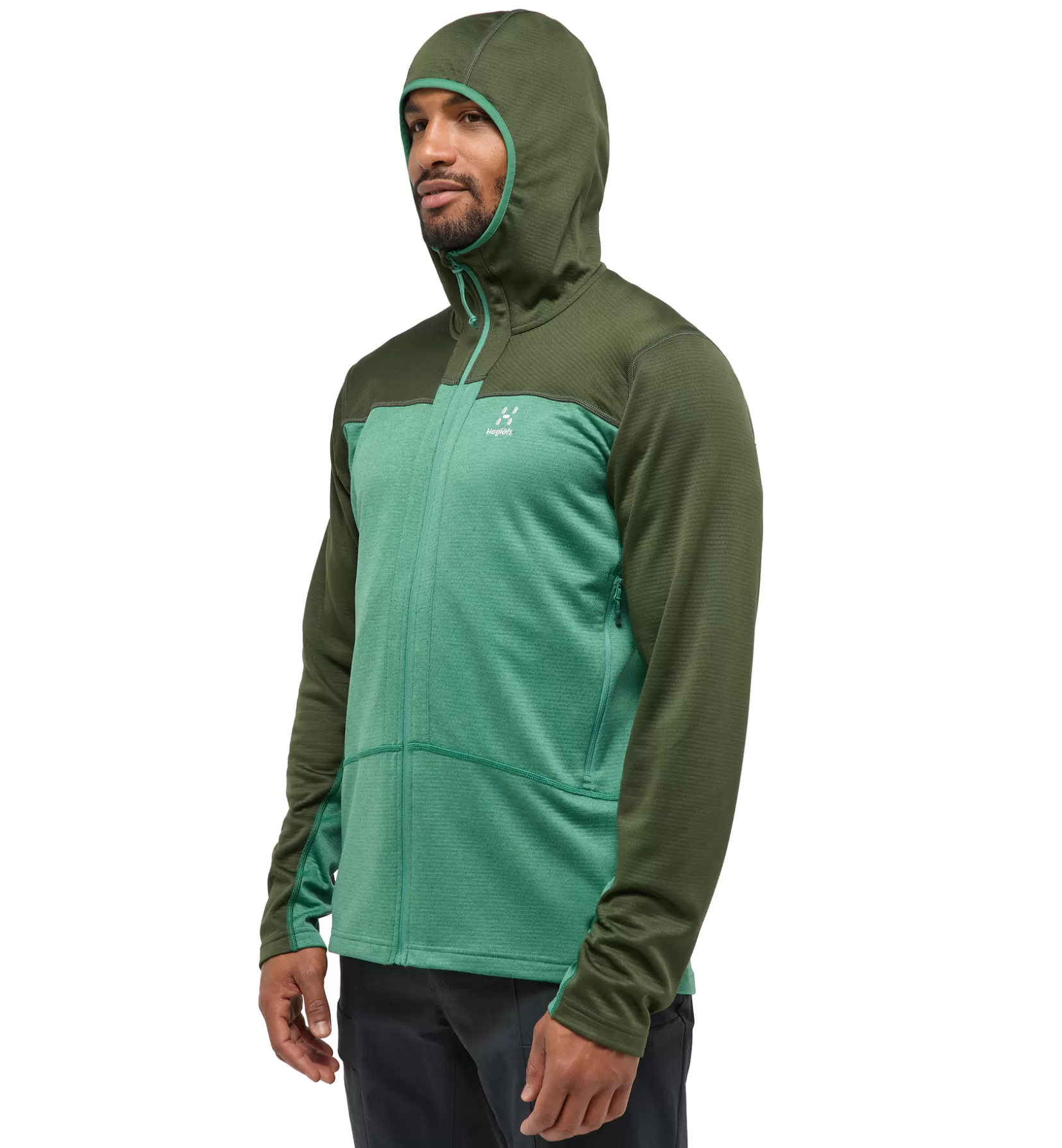 Sale Haglöfs ROC Flash Mid Hood Men Seaweed Green/Dk Jelly Green