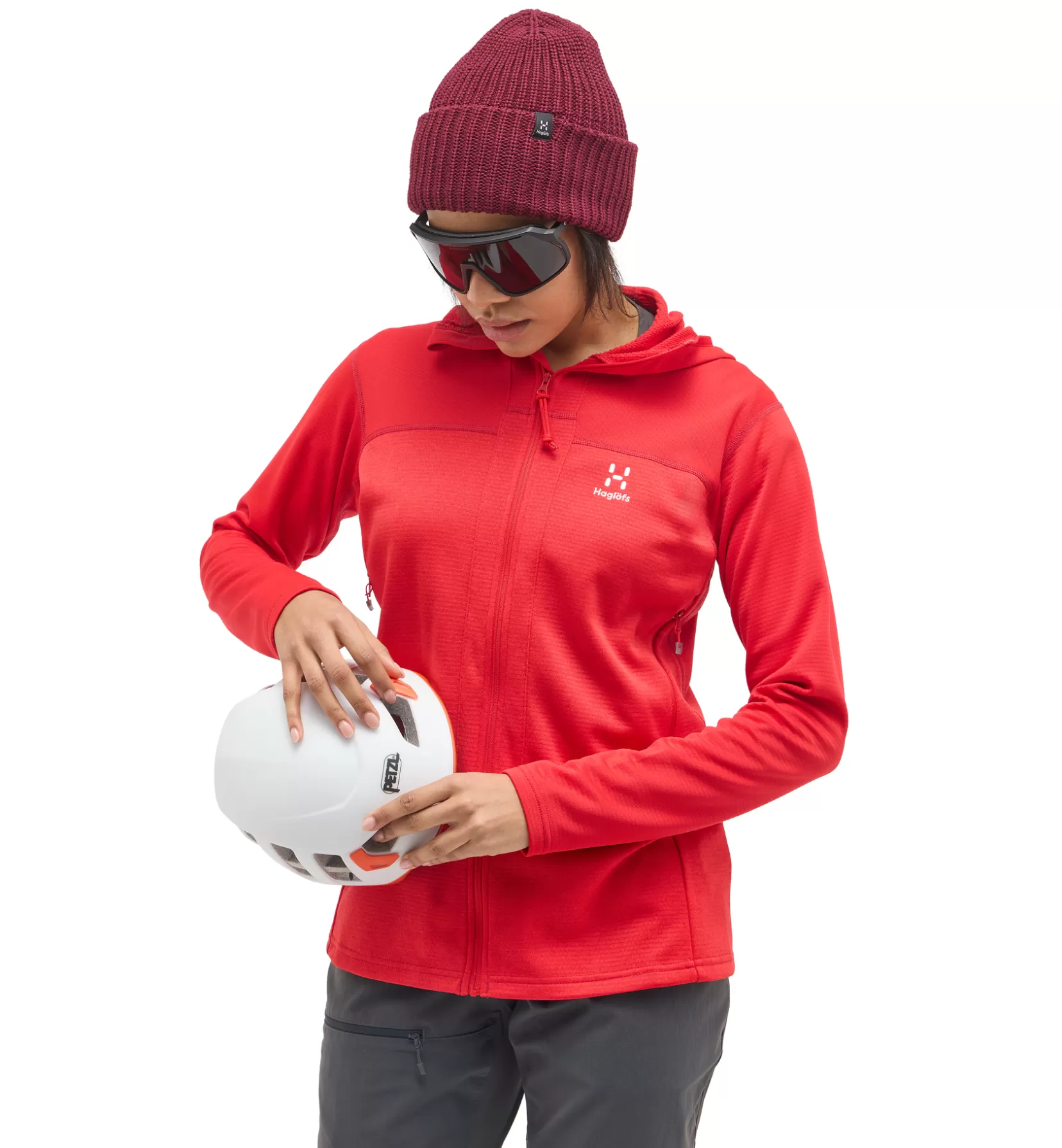 Outlet Haglöfs ROC Flash Mid Hood Women Bright Red
