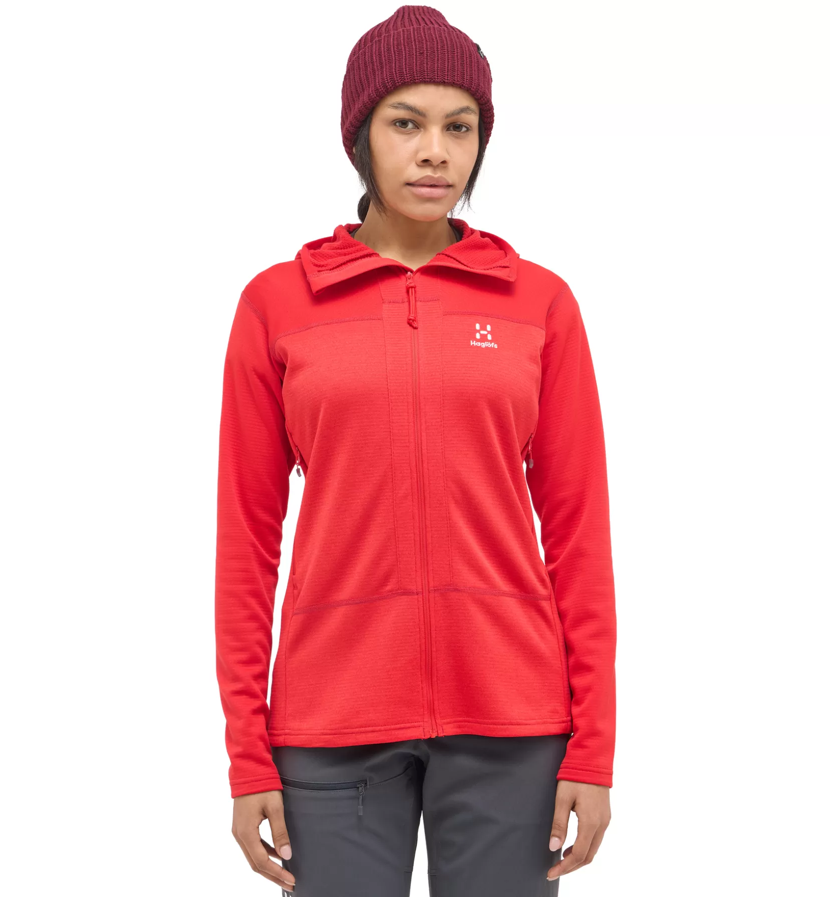 Outlet Haglöfs ROC Flash Mid Hood Women Bright Red