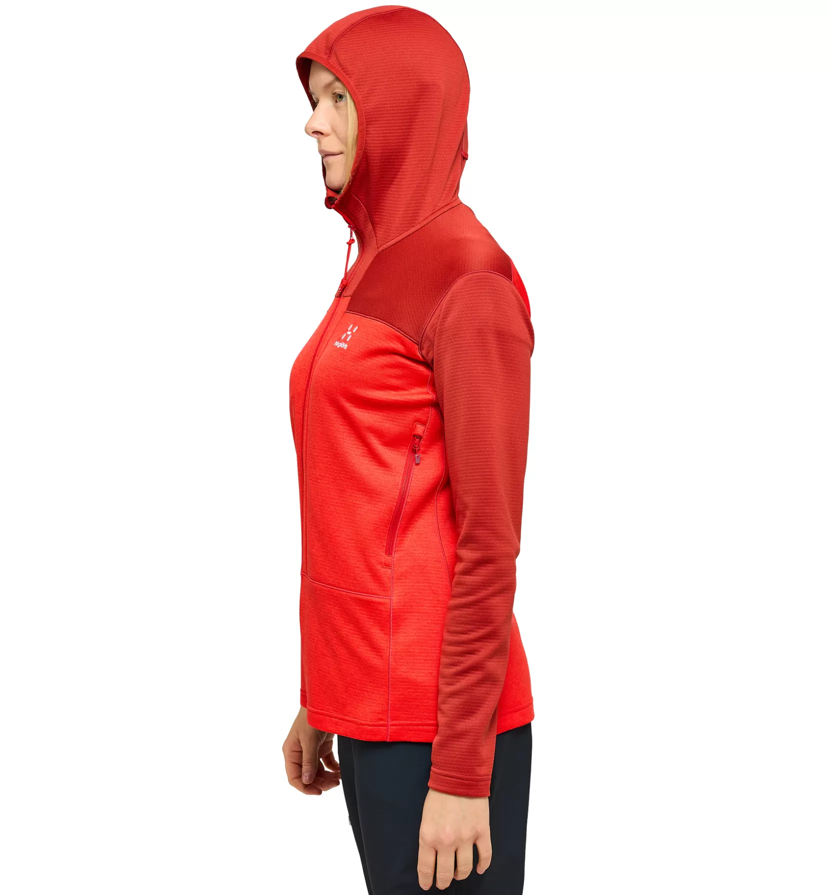 Cheap Haglöfs ROC Flash Mid Hood Women Corrosion/Poppy red