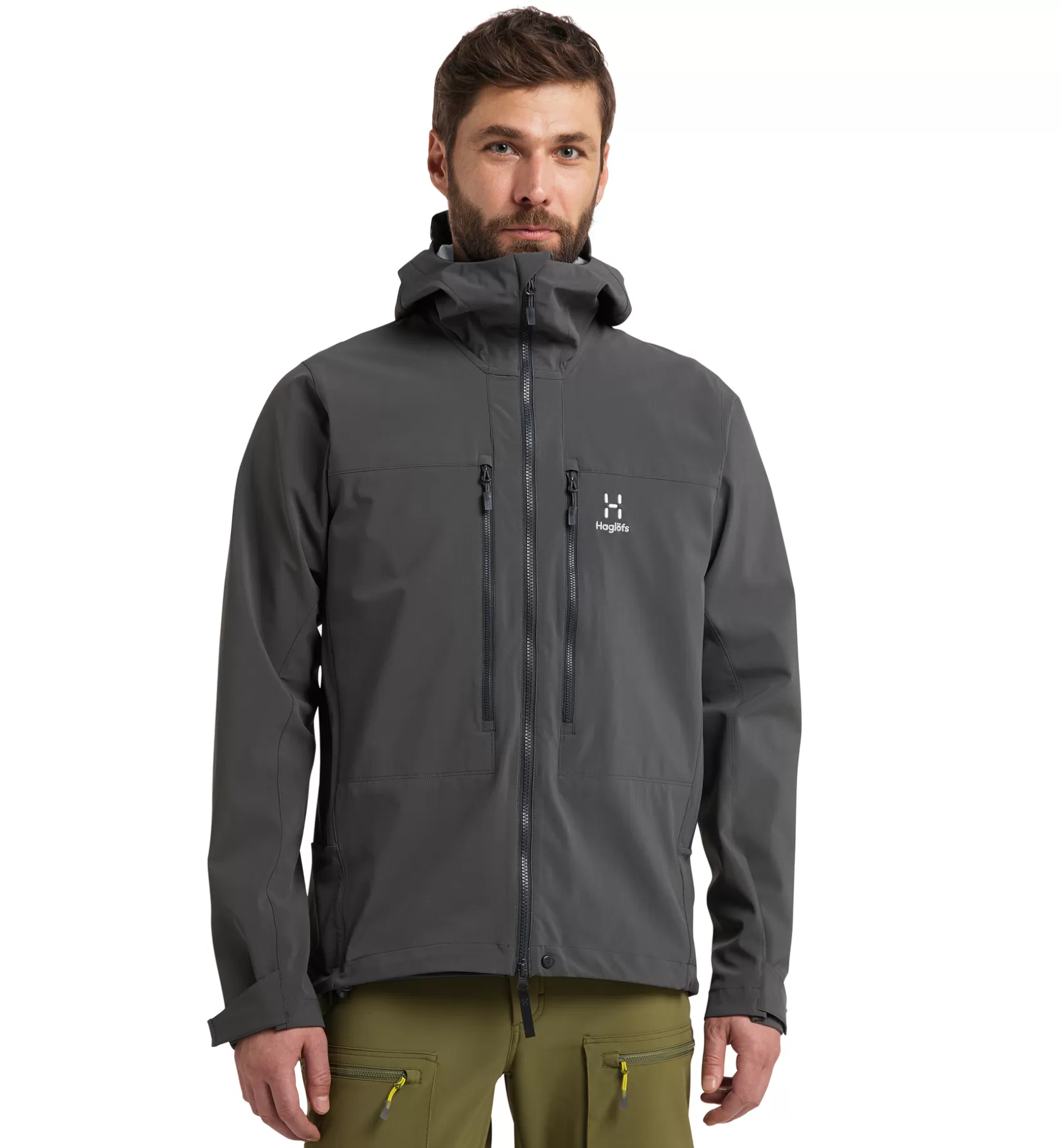 Shop Haglöfs Roc Sight Softshell Jacket Men Magnetite