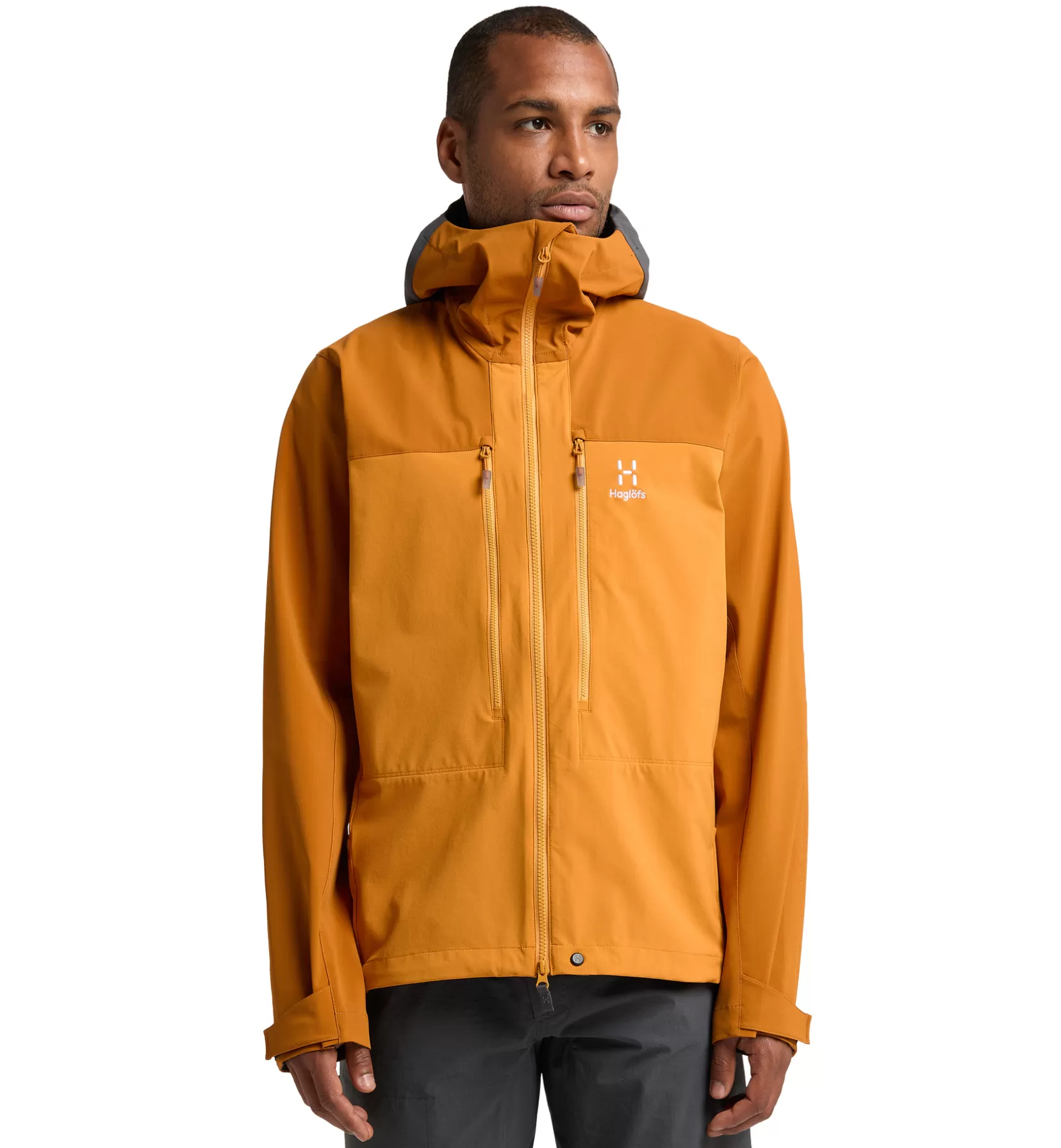 Shop Haglöfs Roc Sight Softshell Jacket Men Desert yellow/Golden brown