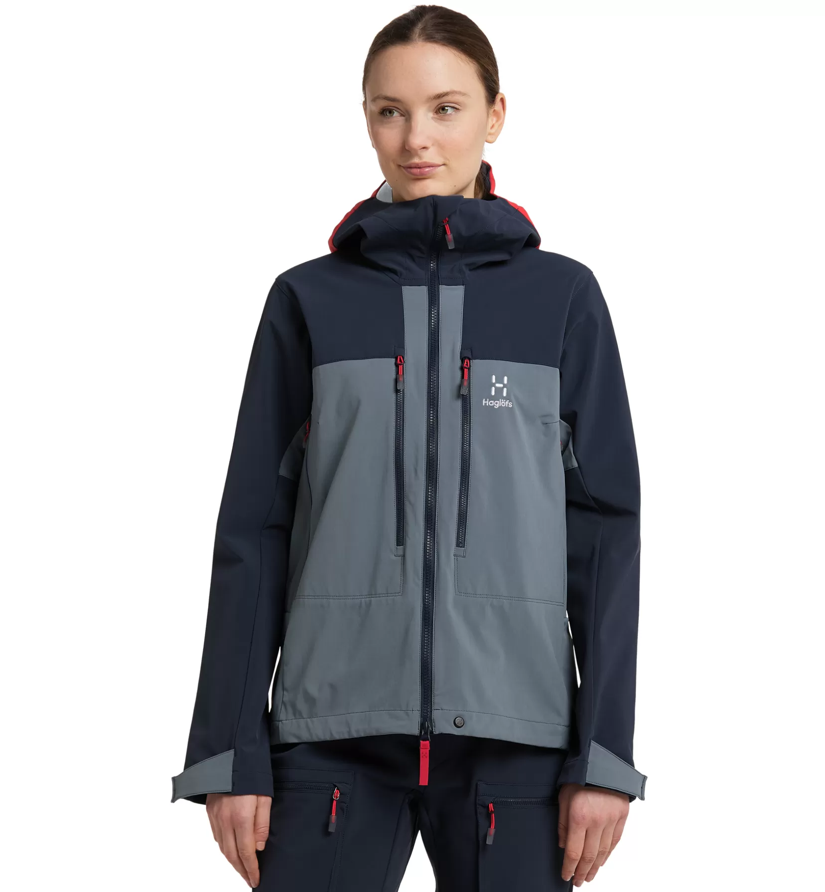 Flash Sale Haglöfs Roc Sight Softshell Jacket Women Steel blue/Tarn blue