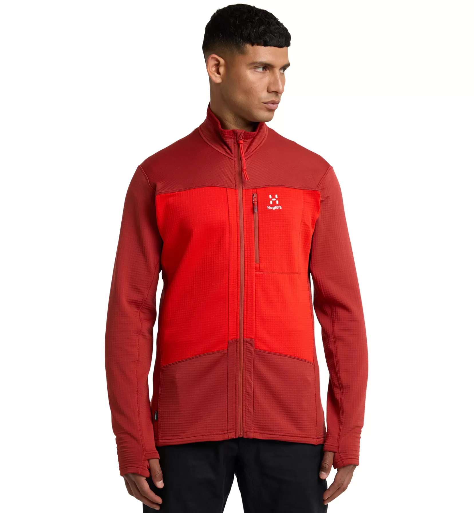 Clearance Haglöfs ROC Spitz Mid Jacket Men Zenith red/Corrosion