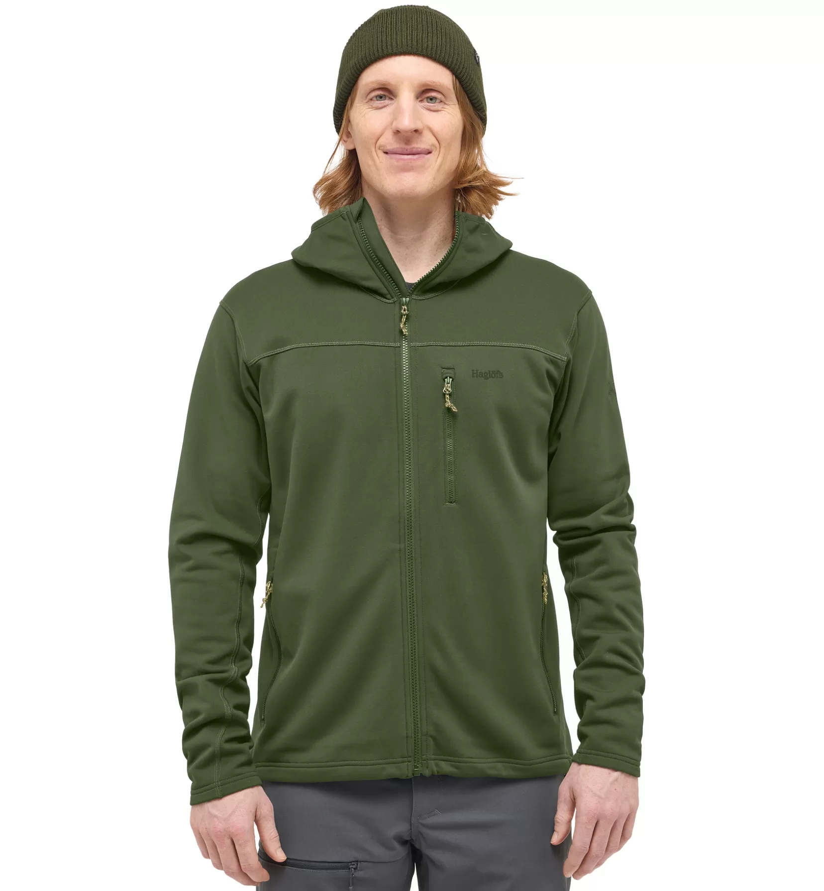 Cheap Haglöfs Rosson Mid Hood Men Seaweed Green