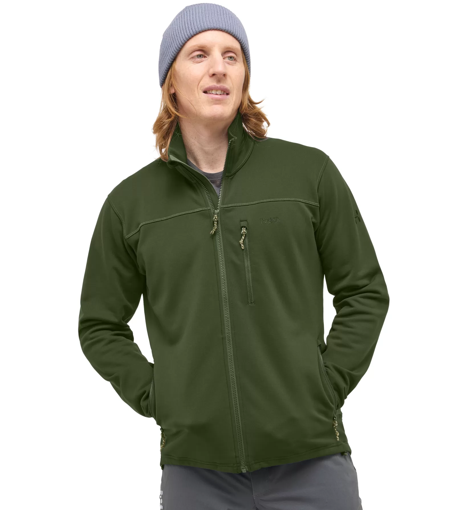 Cheap Haglöfs Rosson Mid Jacket Men Seaweed Green