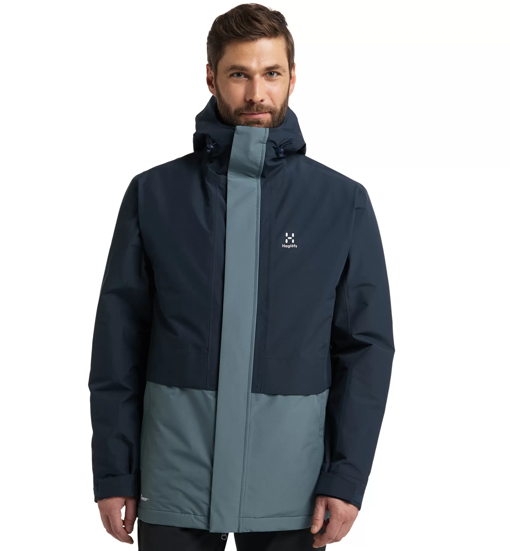 Best Haglöfs Salix Proof Mimic Parka Men Tarn blue/Steel blue